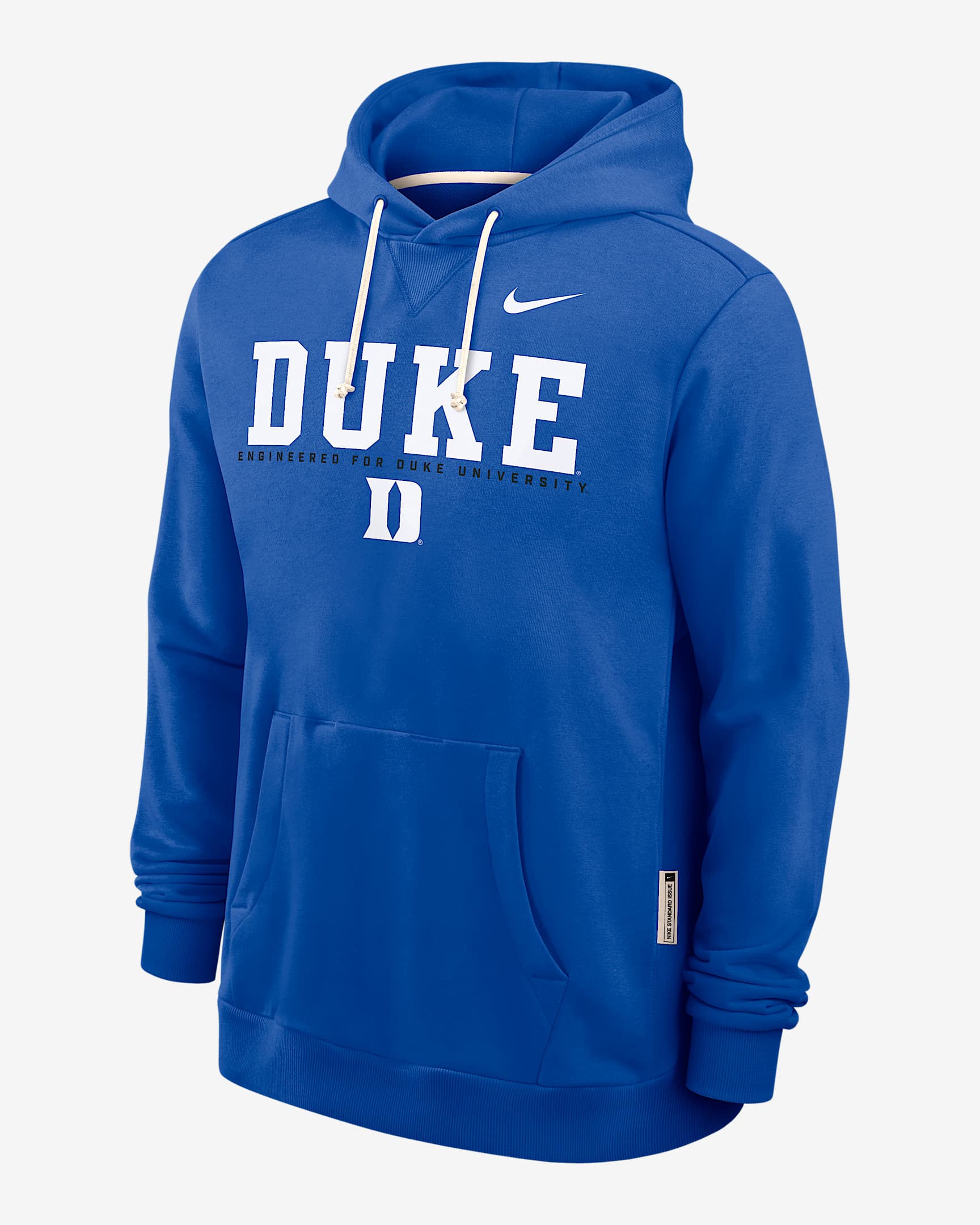 Sudadera con gorro sin cierre universitaria Nike Dri-FIT para hombre Duke Sideline - Royal