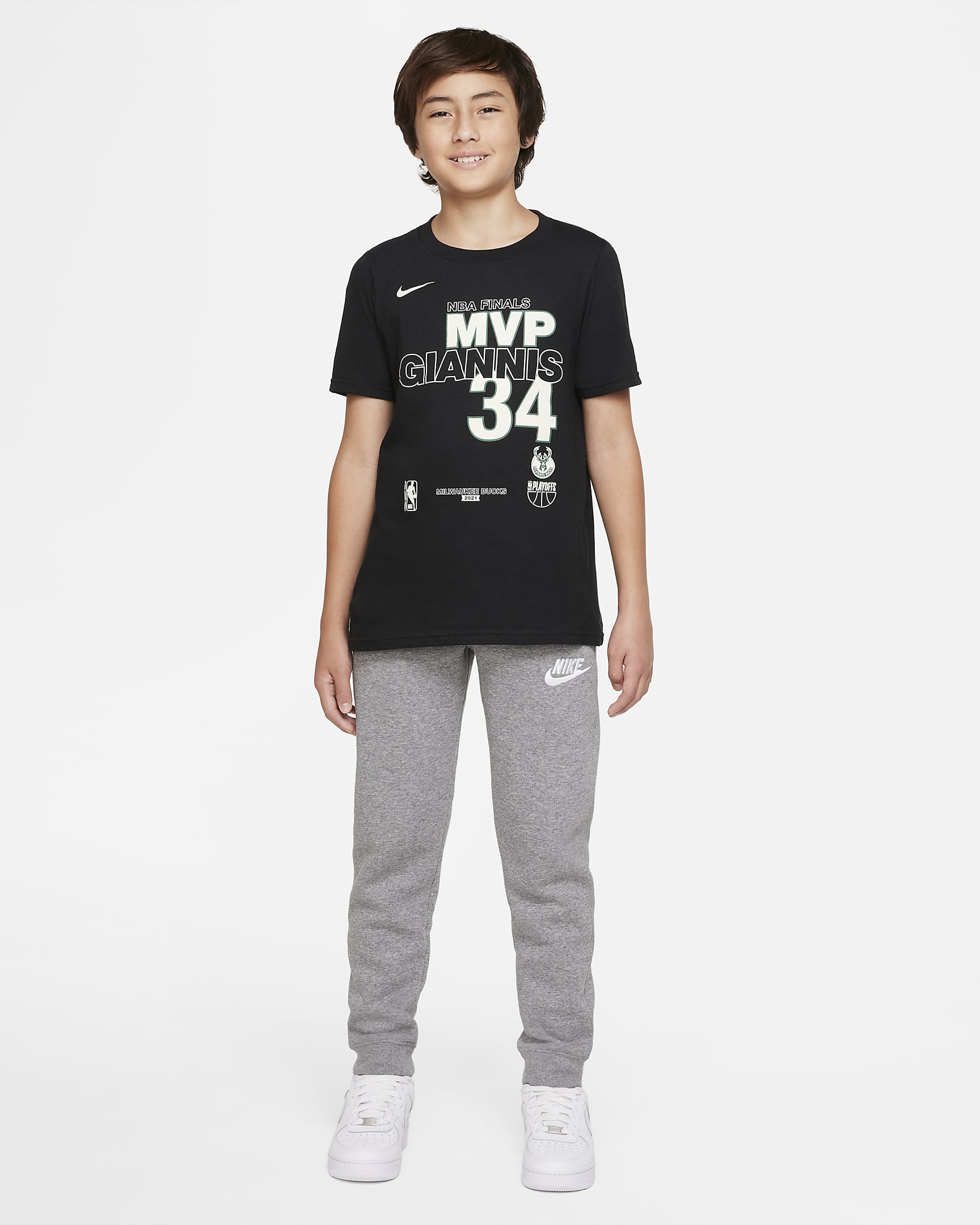 Milwaukee Bucks Older Kids' Nike NBA T-Shirt. Nike UK