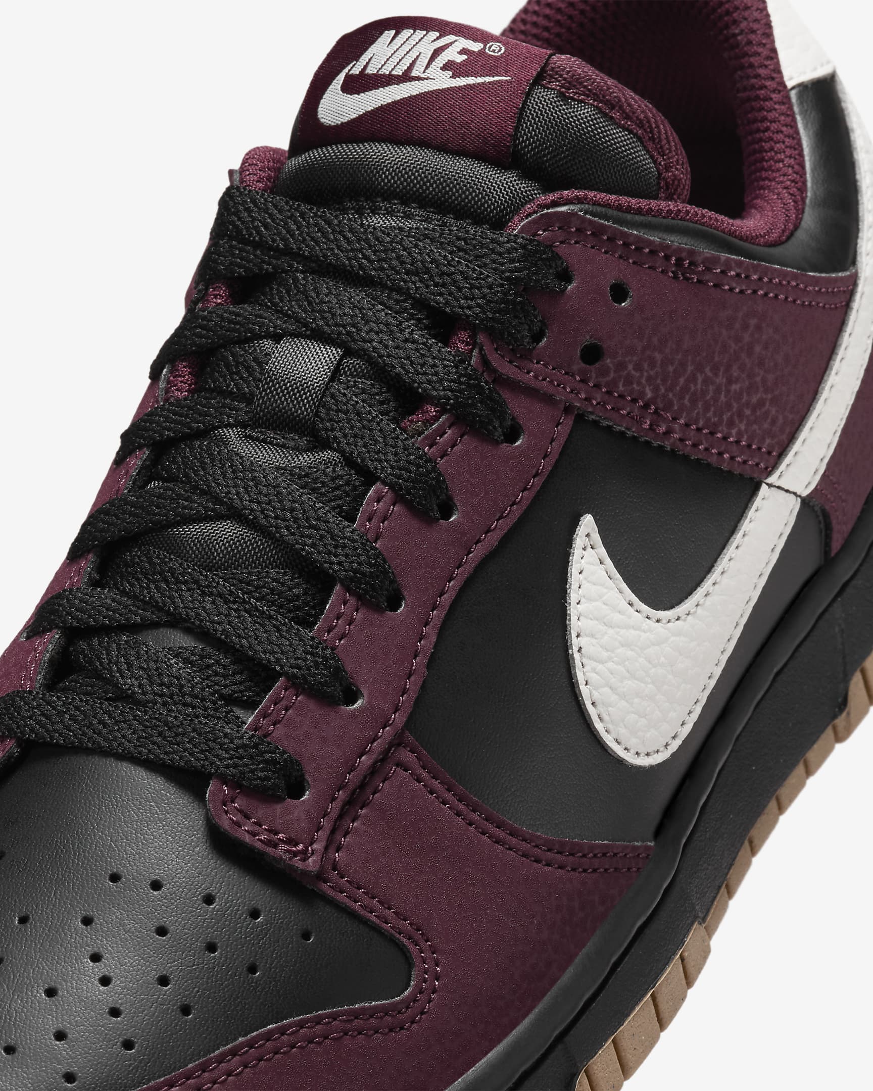 Nike Dunk Low Next Nature Women's Shoes - Burgundy Crush/Black/Khaki/Phantom