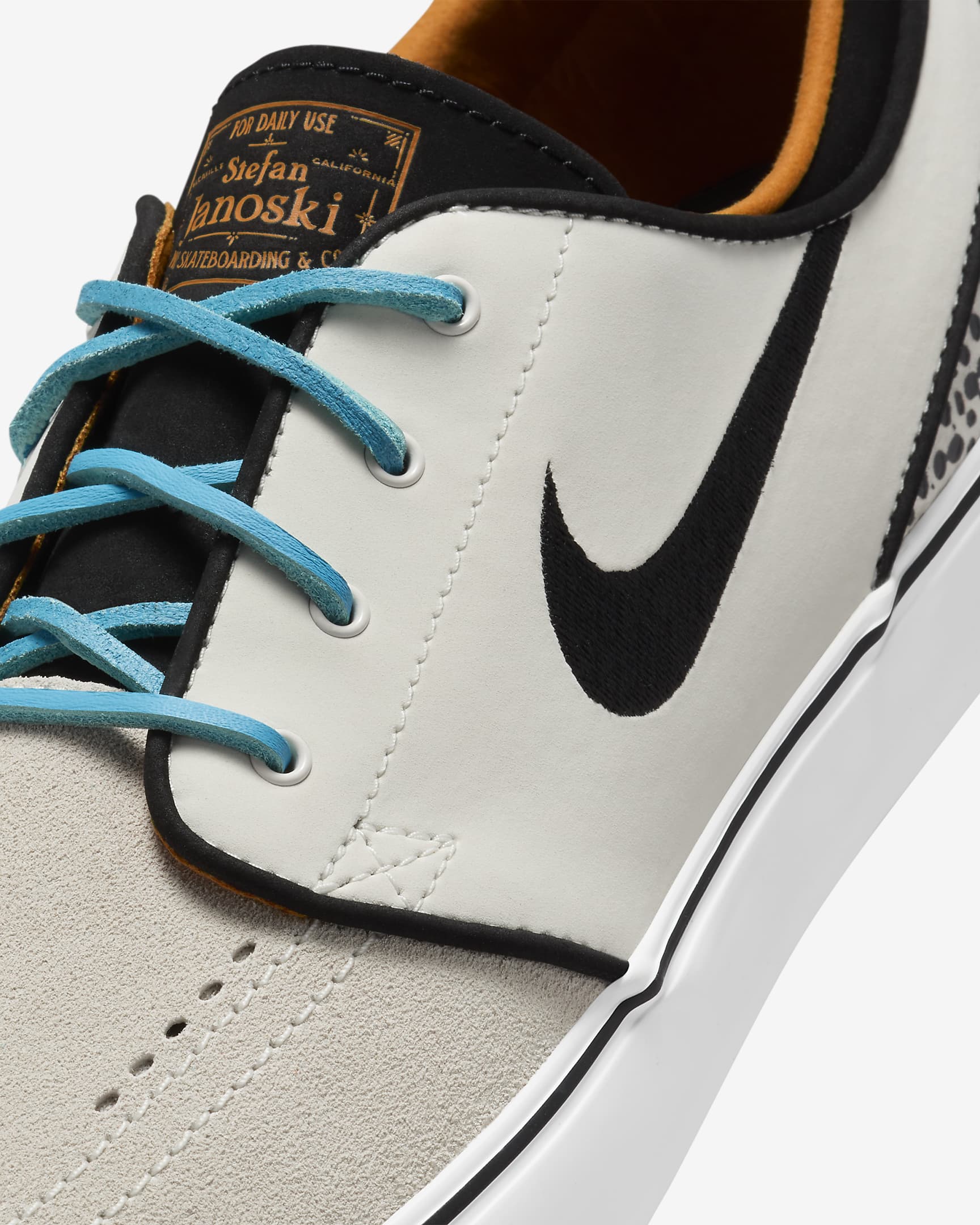 Nike SB Zoom Janoski OG+ Electric Skate Shoes - Phantom/Black/Bright Ceramic/Chlorine Blue