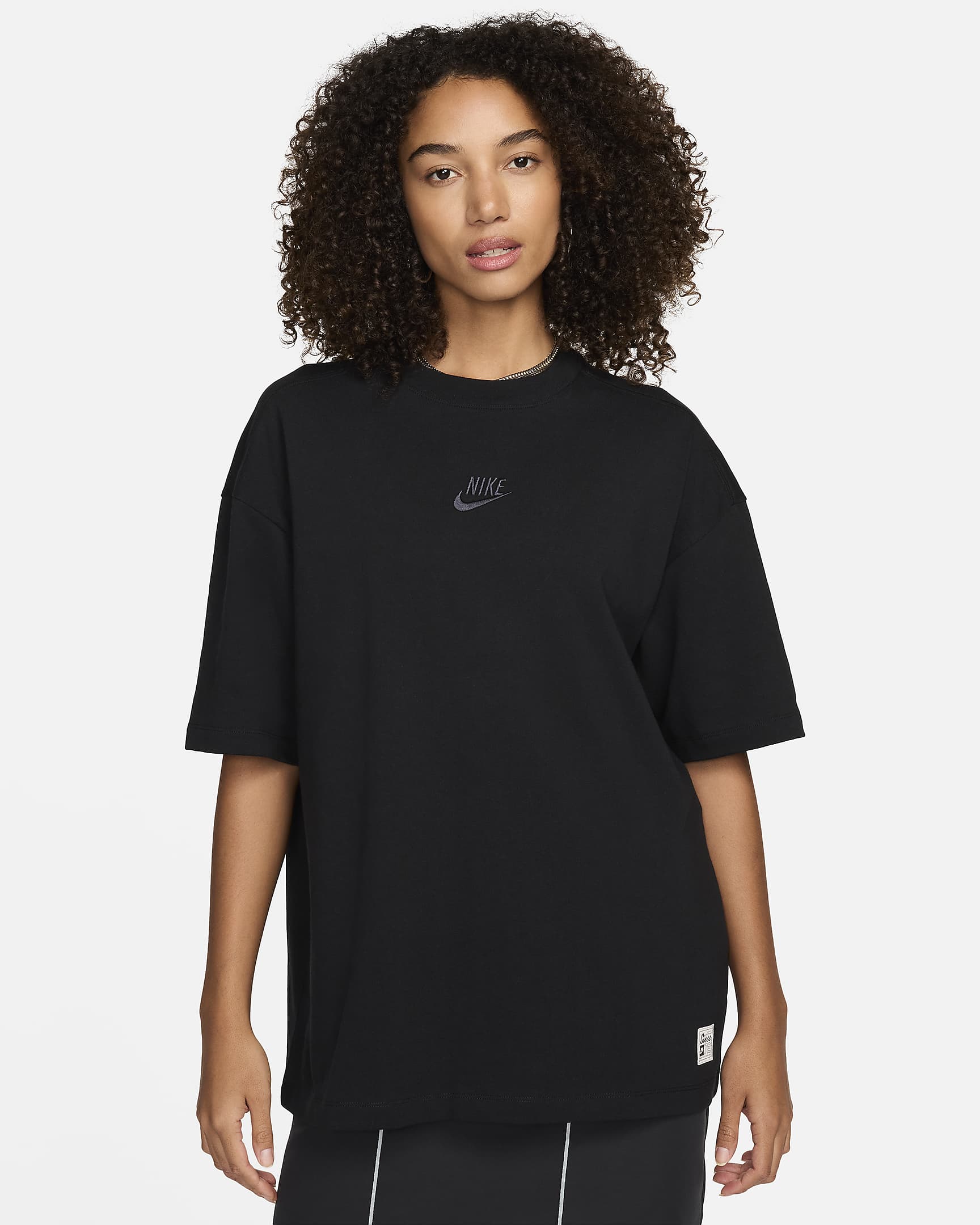 Playera oversized para mujer Nike Sportswear - Negro/Antracita