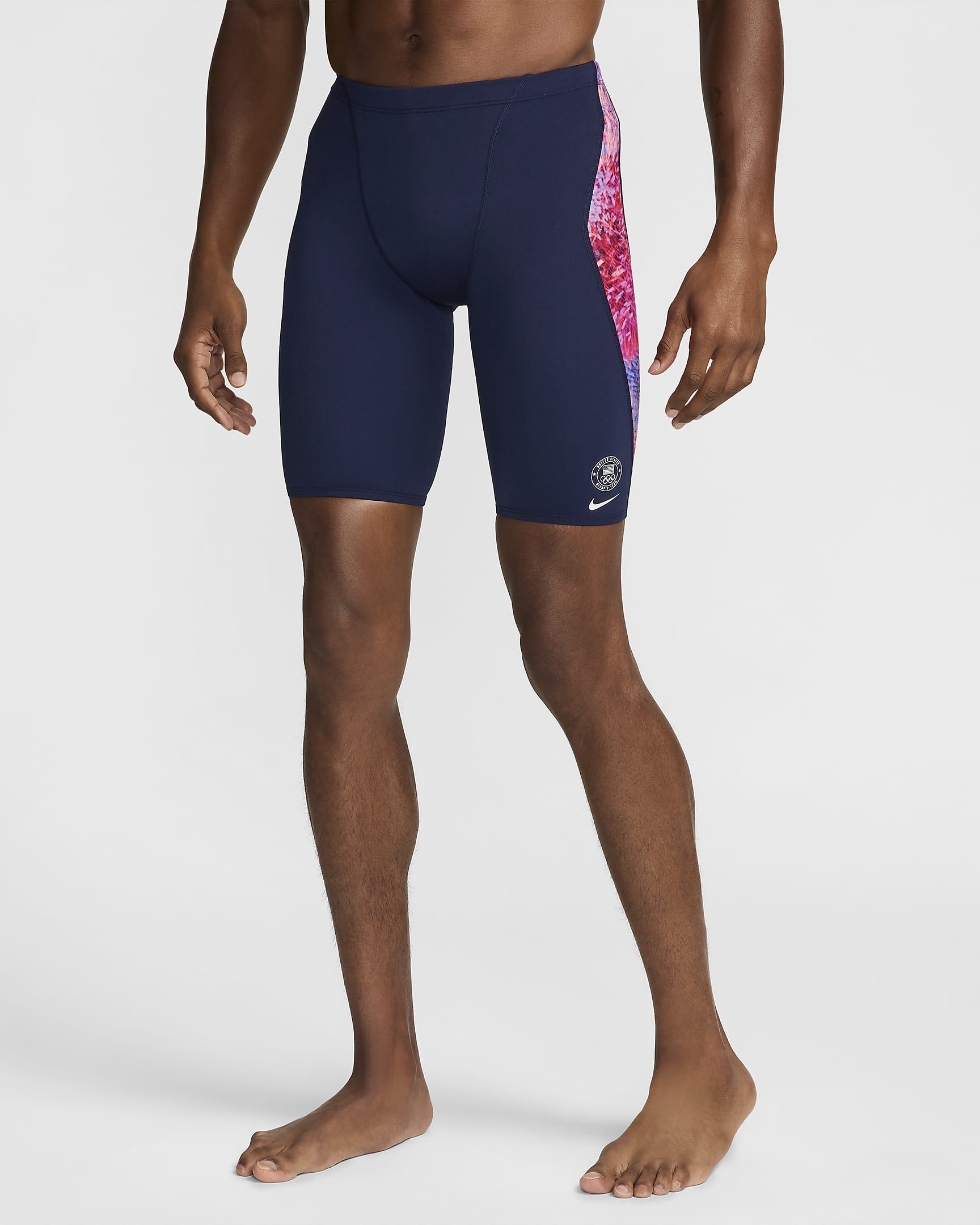 Nike Swim Cloud Team USA Men's HydraStrong Print Jammer - Multi-Color