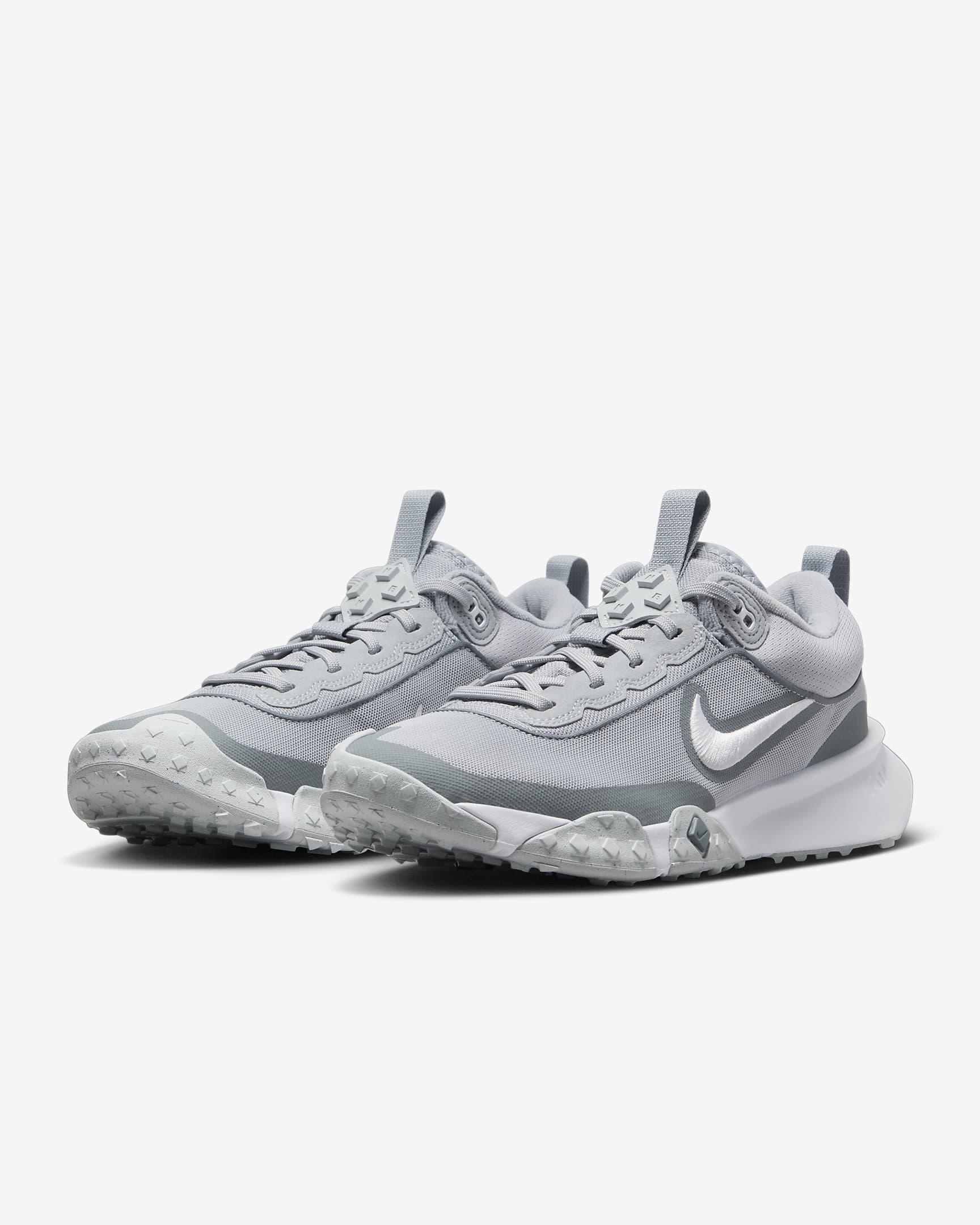 Nike Air Diamond Varsity Turf Men's Baseball Shoes - Wolf Grey/Cool Grey/Pure Platinum/White