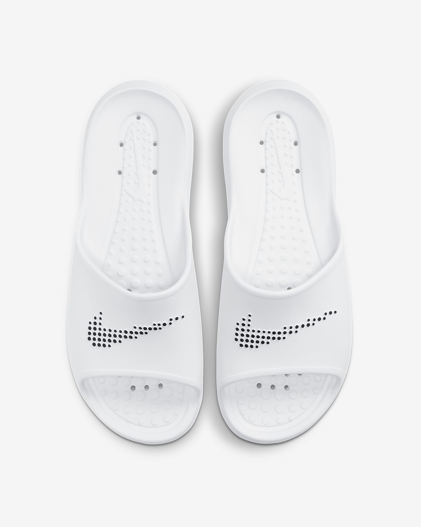 Nike Victori One Men's Shower Slides - White/White/Black