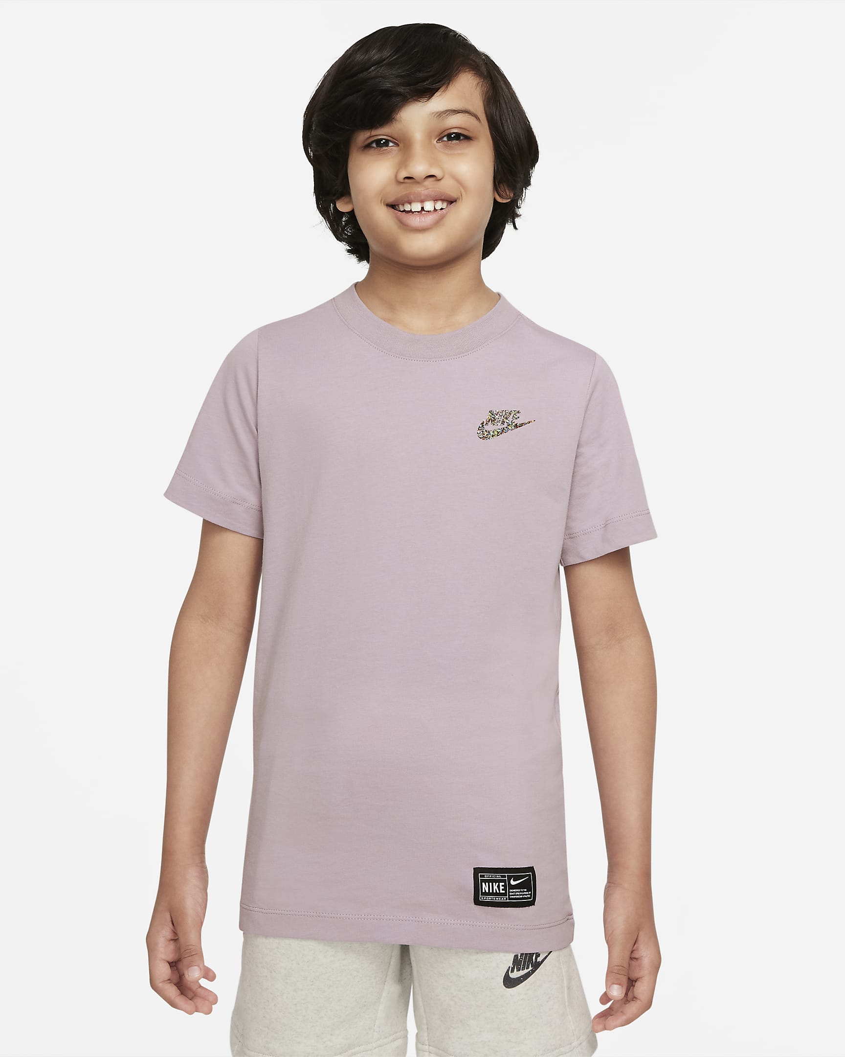 Nike Sportswear Big Kids' T-Shirt - Plum Fog