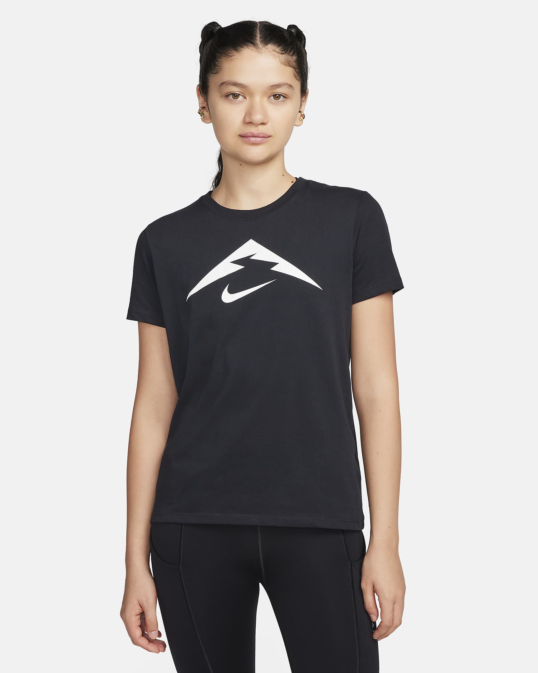 Nike Trail Dri-FIT T-shirt voor dames - Zwart