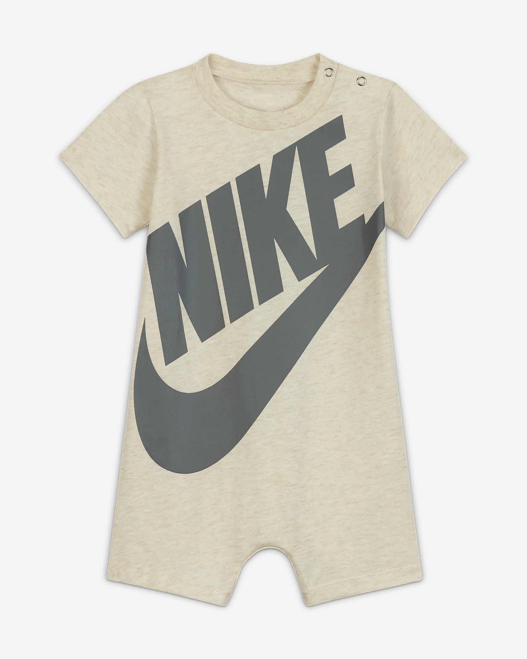 Nike Baby (12-24M) Futura Romper - Brown Heather