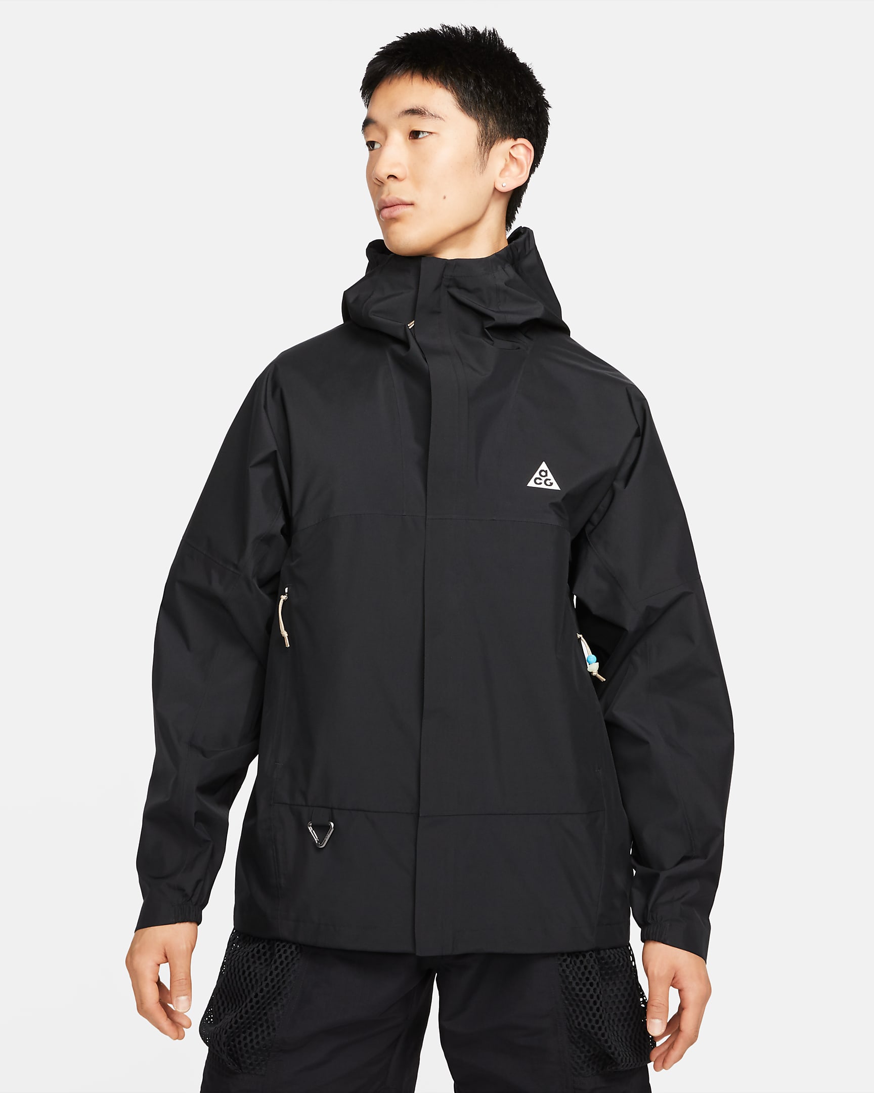 Nike ACG Storm-FIT "Cascade Rains" Men's Full-Zip Jacket - Black/Summit White