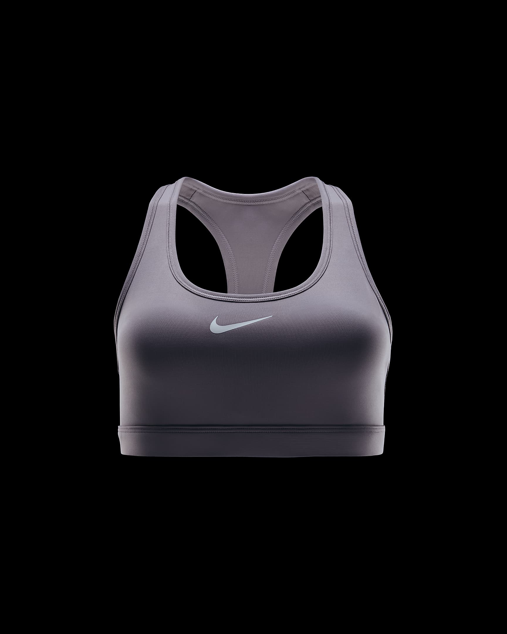 Brassière de sport rembourrée Nike Swoosh Medium Support pour femme - Light Violet Ore/Blanc