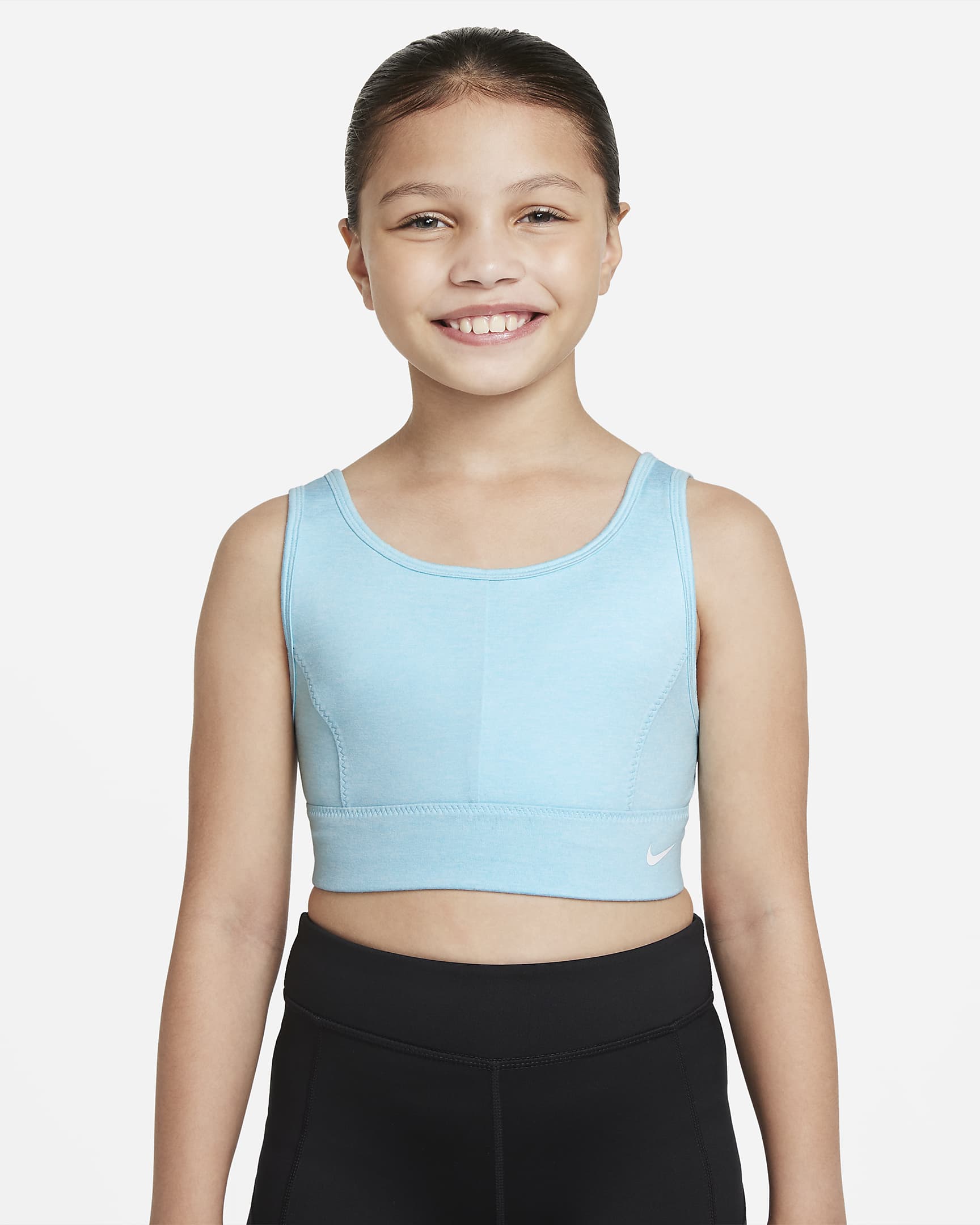 Nike Swoosh Luxe Big Kids' (Girls') Dri-FIT Sports Bra. Nike.com