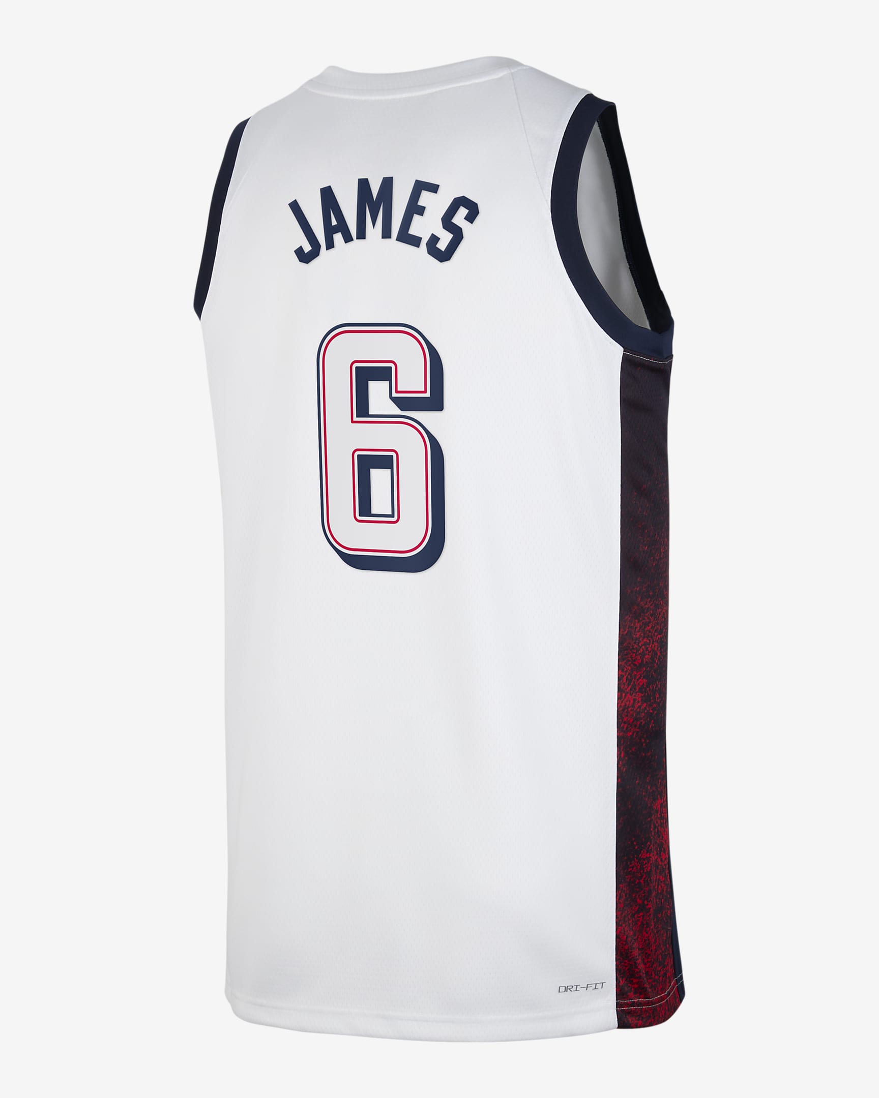 Jersey de básquetbol Nike Dri-FIT unisex LeBron James Team USA USAB ...