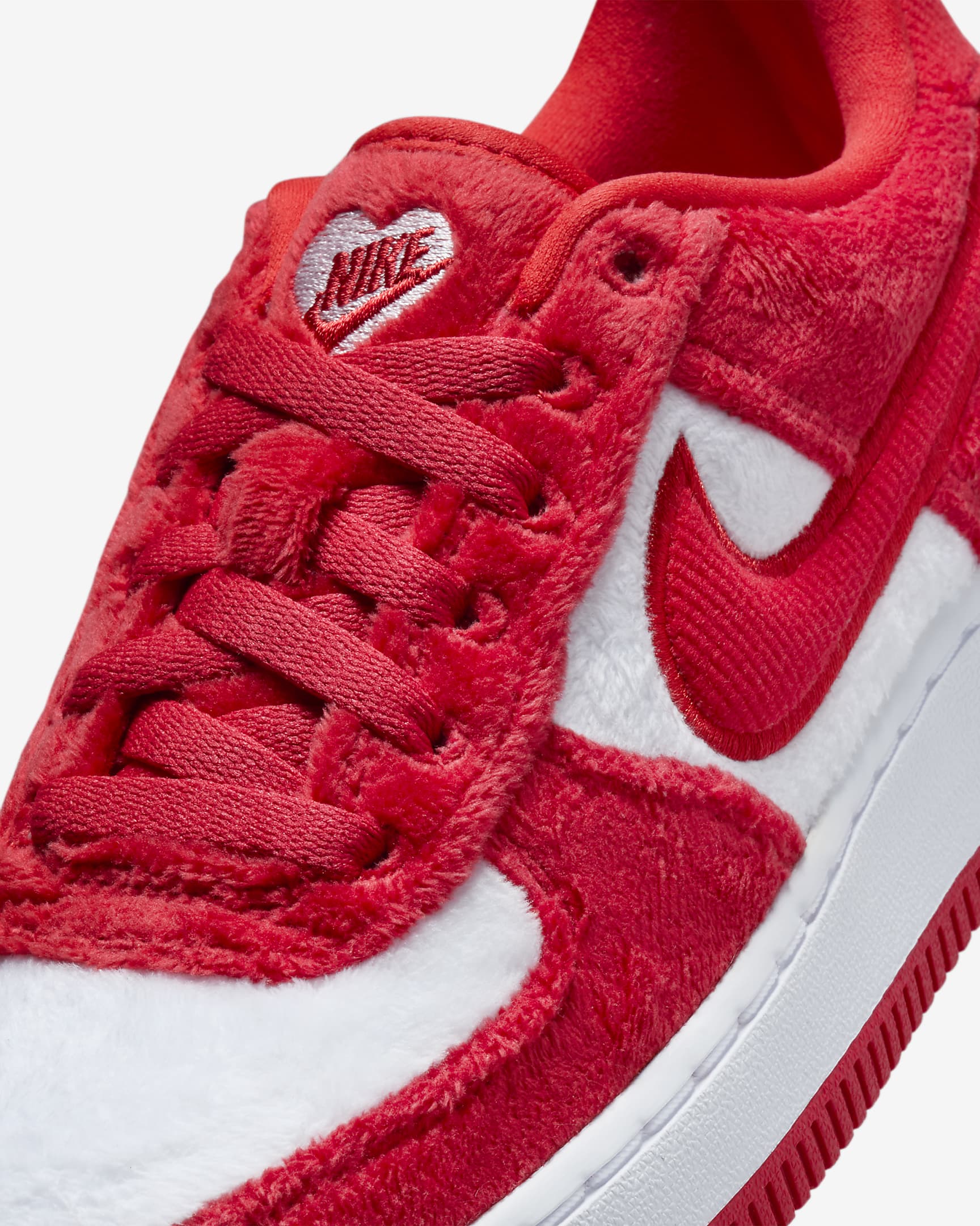 Nike Air Force 1 Big Kids' Shoes - Fire Red/White/Pink Foam/Light Crimson