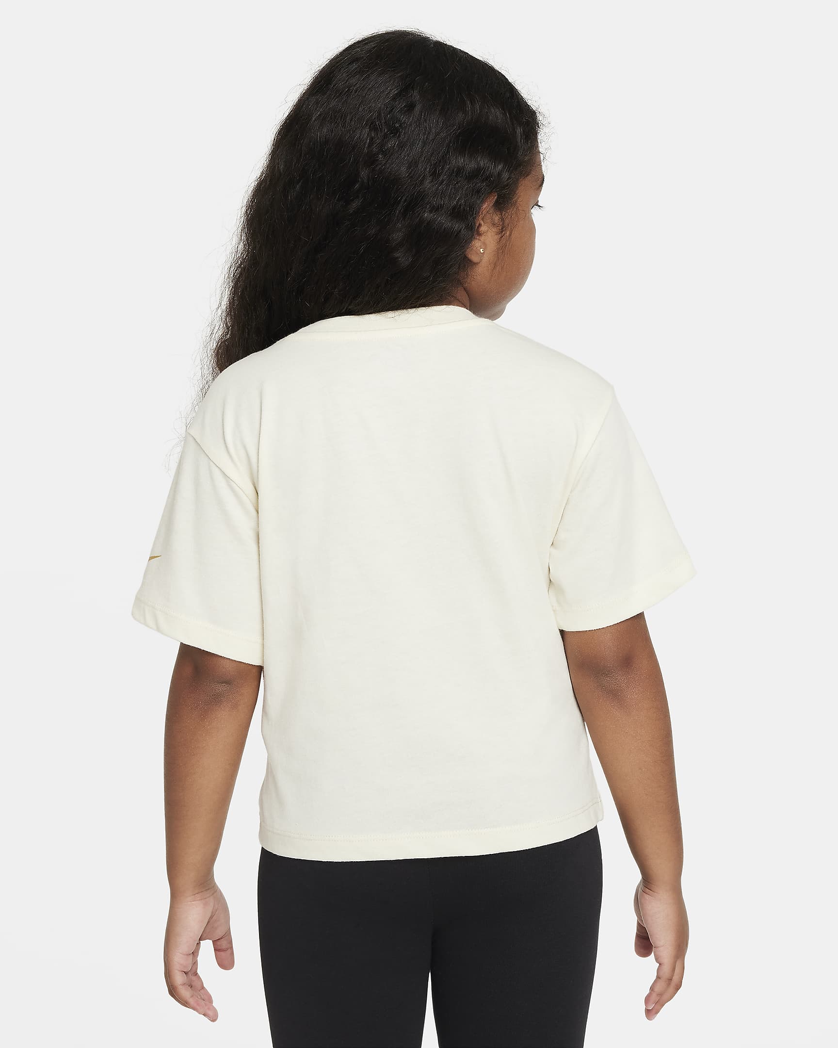 T-shirt Nike Shine Boxy Tee para criança - Coconut Milk