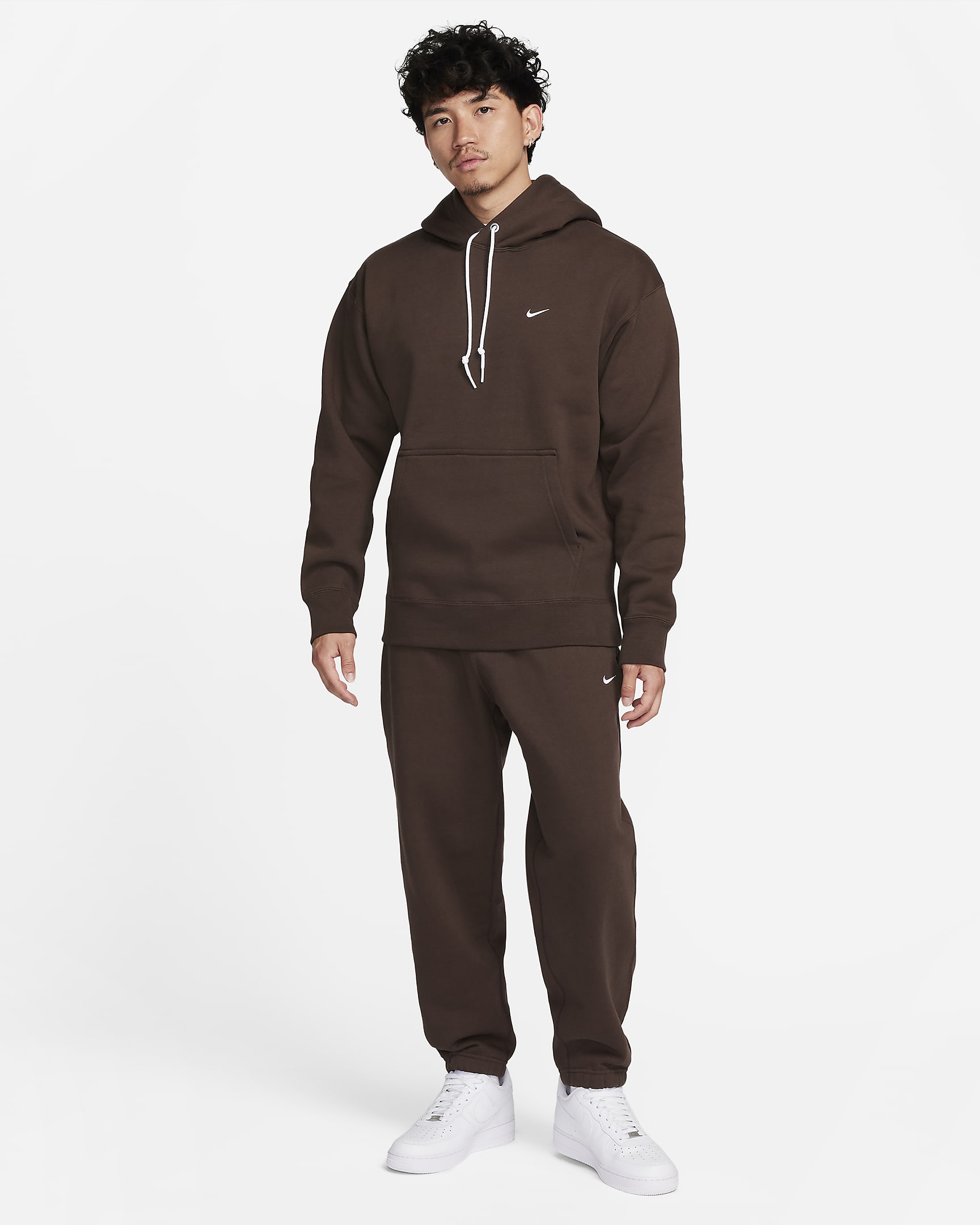 Nike Solo Swoosh Men's Fleece Pullover Hoodie. Nike ID