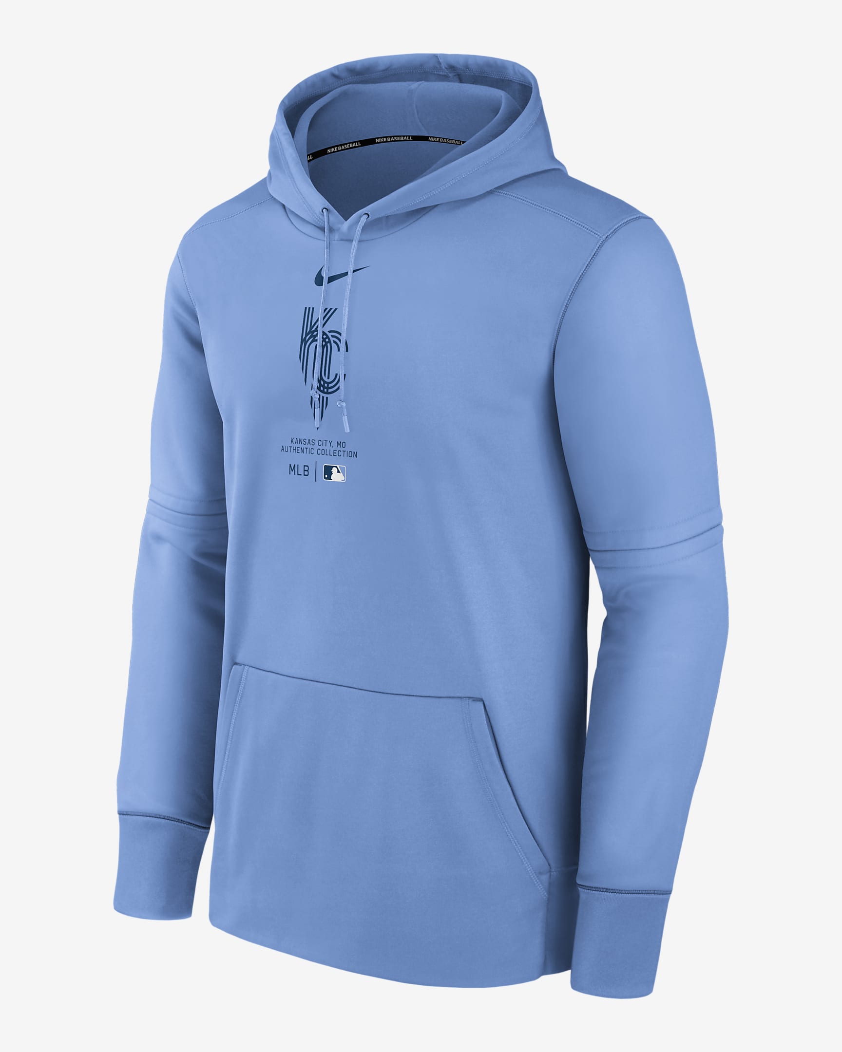 Kansas City Royals City Connect Practice Men's Nike Therma MLB Pullover ...