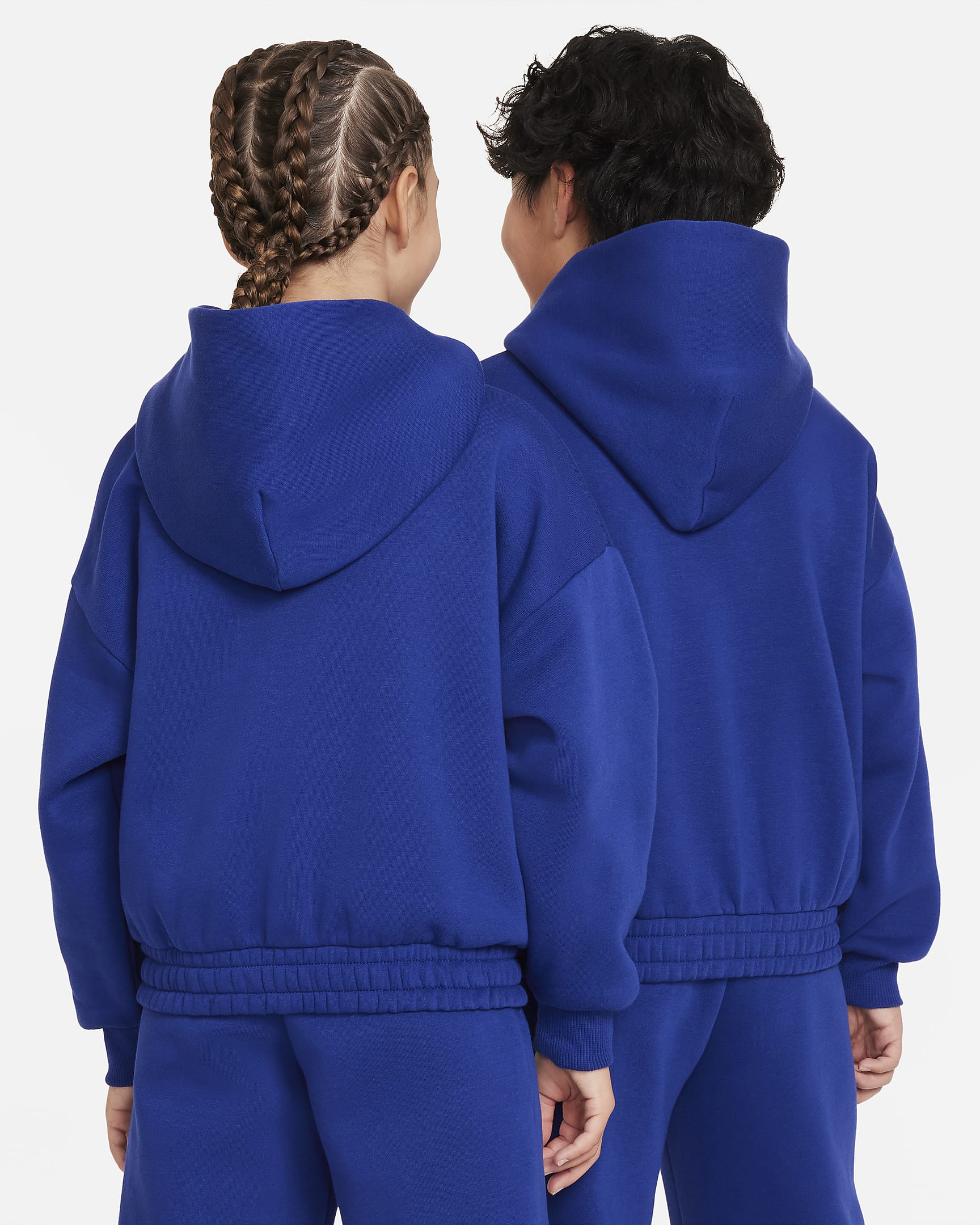 Nike Culture of Basketball Older Kids' Pullover Fleece Hoodie - Deep Royal Blue/Vapour Green