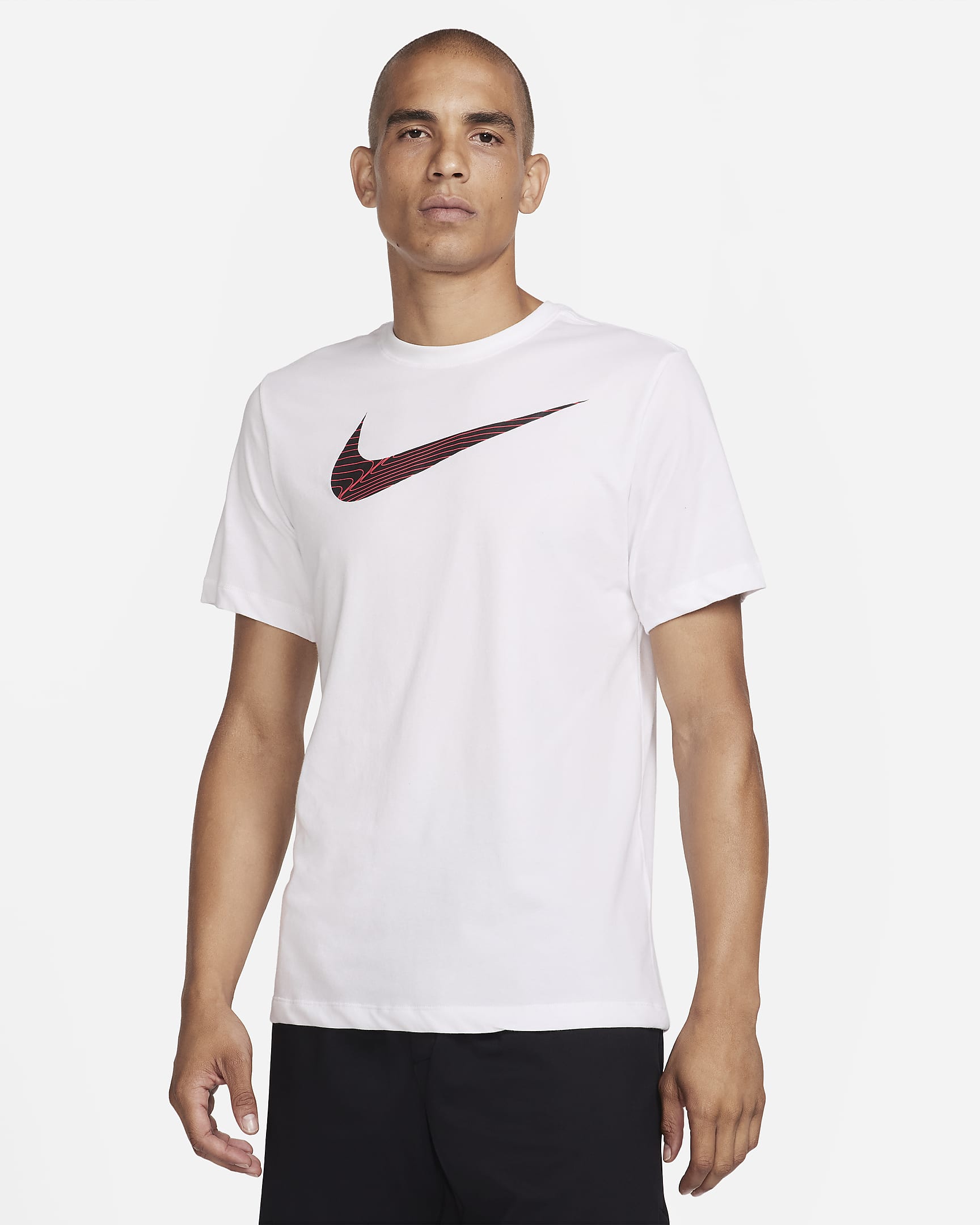 Nike Dri-FIT Men's Fitness T-Shirt - White