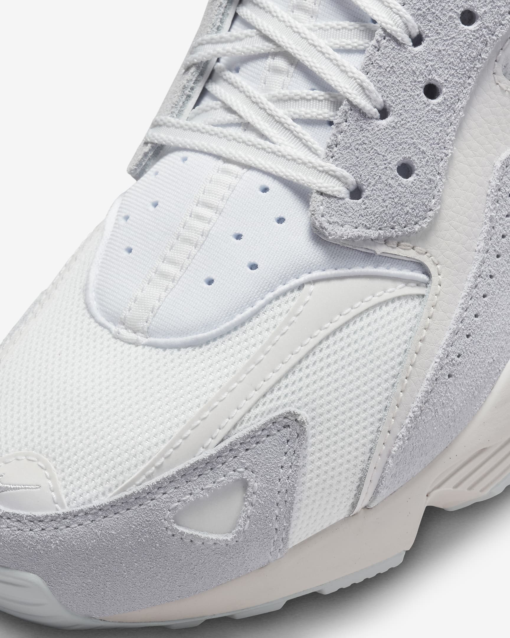 Skor Nike Air Huarache Runner för män - Summit White/Vit/Pure Platinum/Metallic Silver