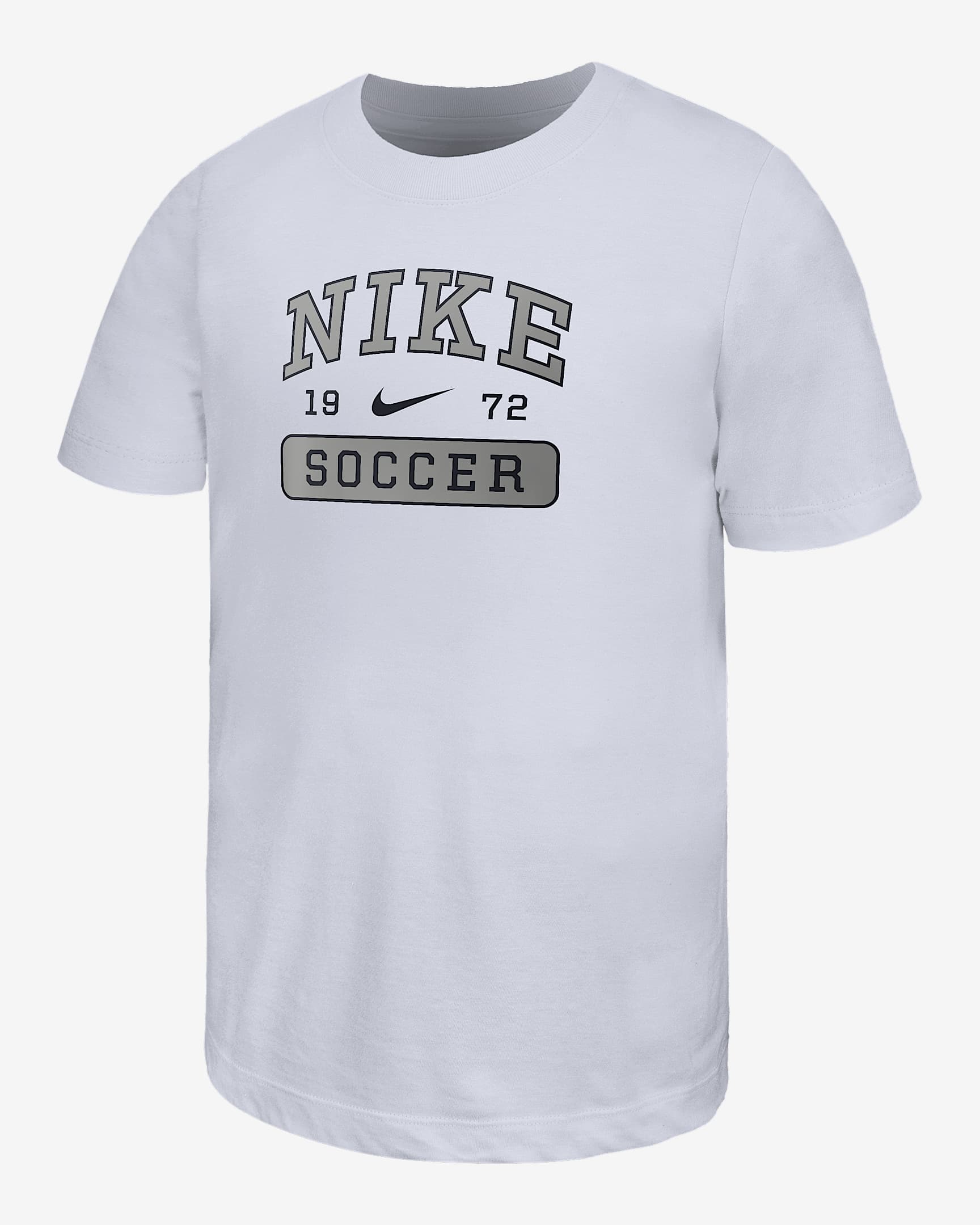 Nike Swoosh Big Kids' Soccer T-Shirt - White