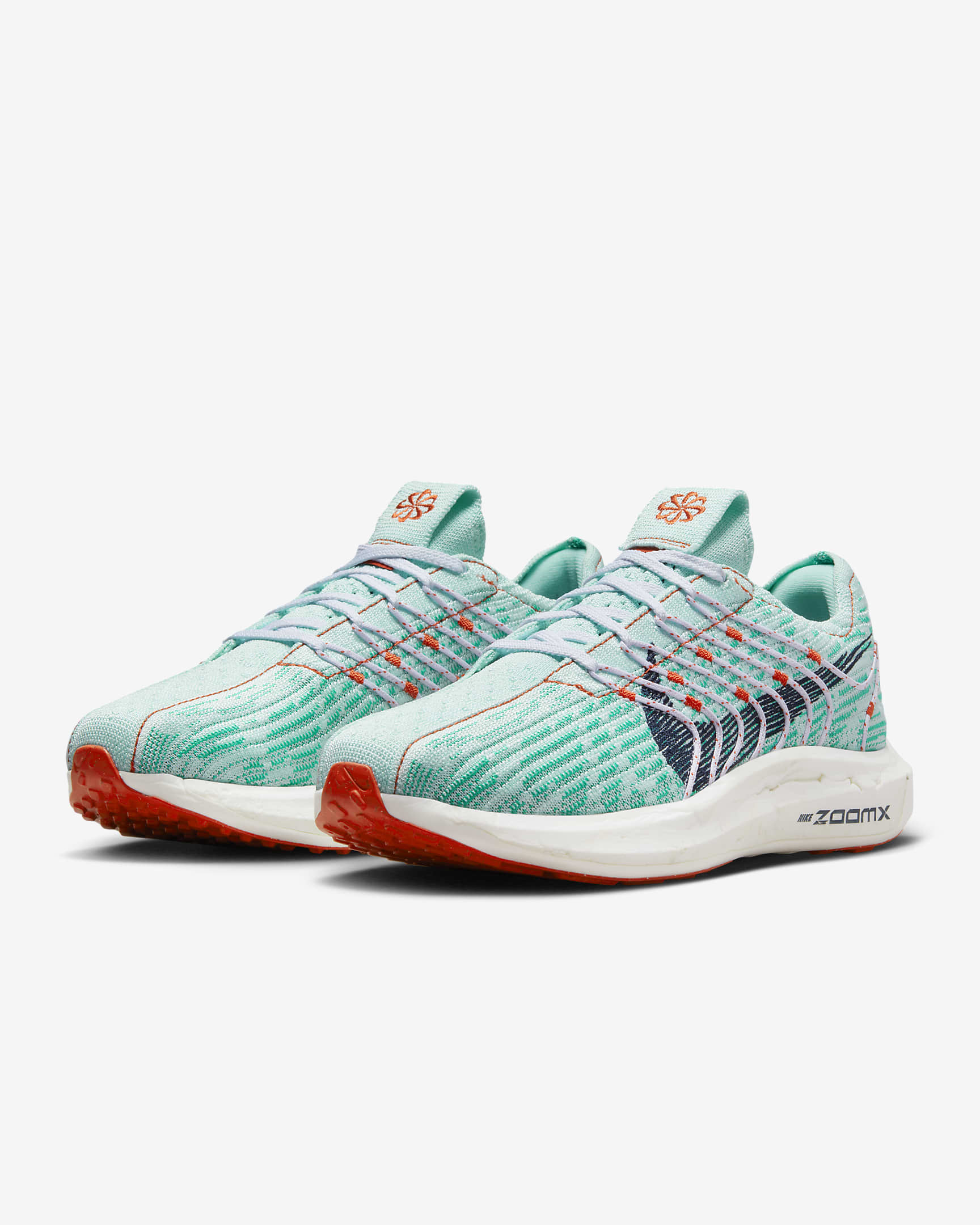 Nike Pegasus Turbo 女款路跑鞋 - Jade Ice/Clear Jade II/Picante Red/Obsidian