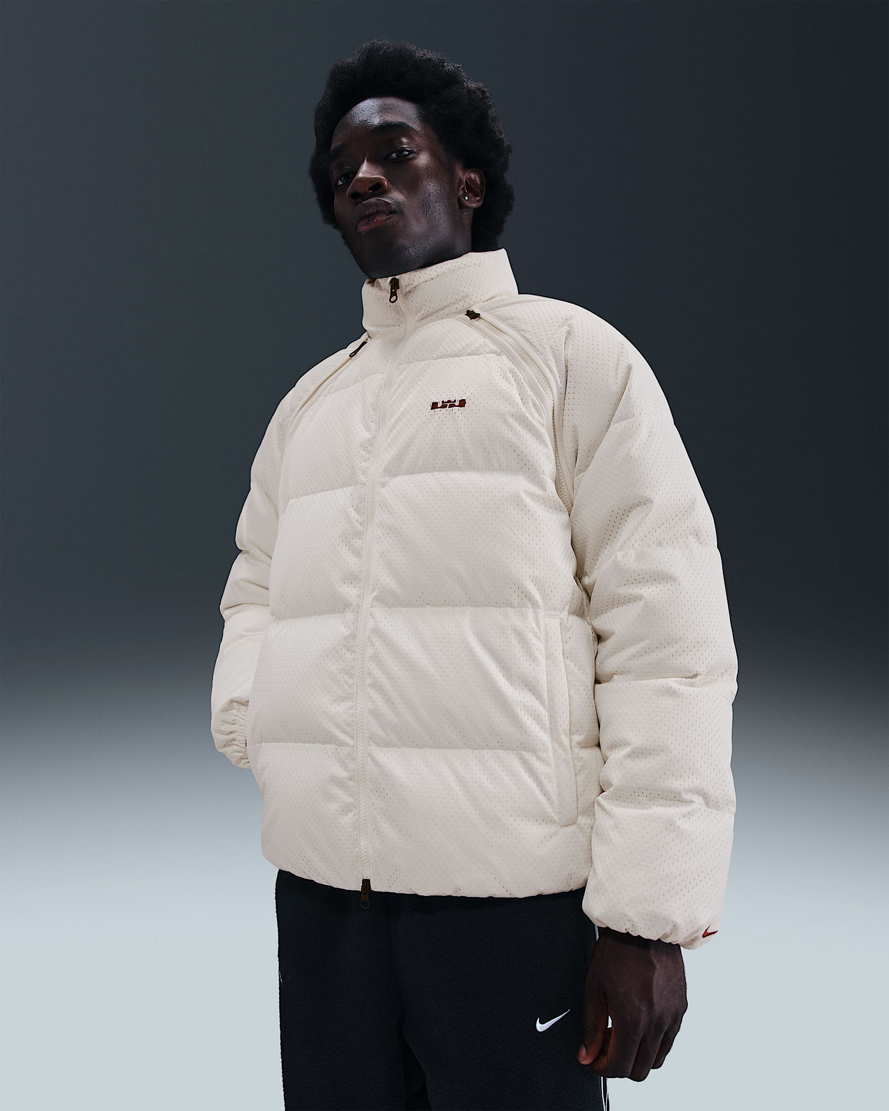 Veste en duvet Therma-FIT LeBron pour homme - Sail/Dark Team Red