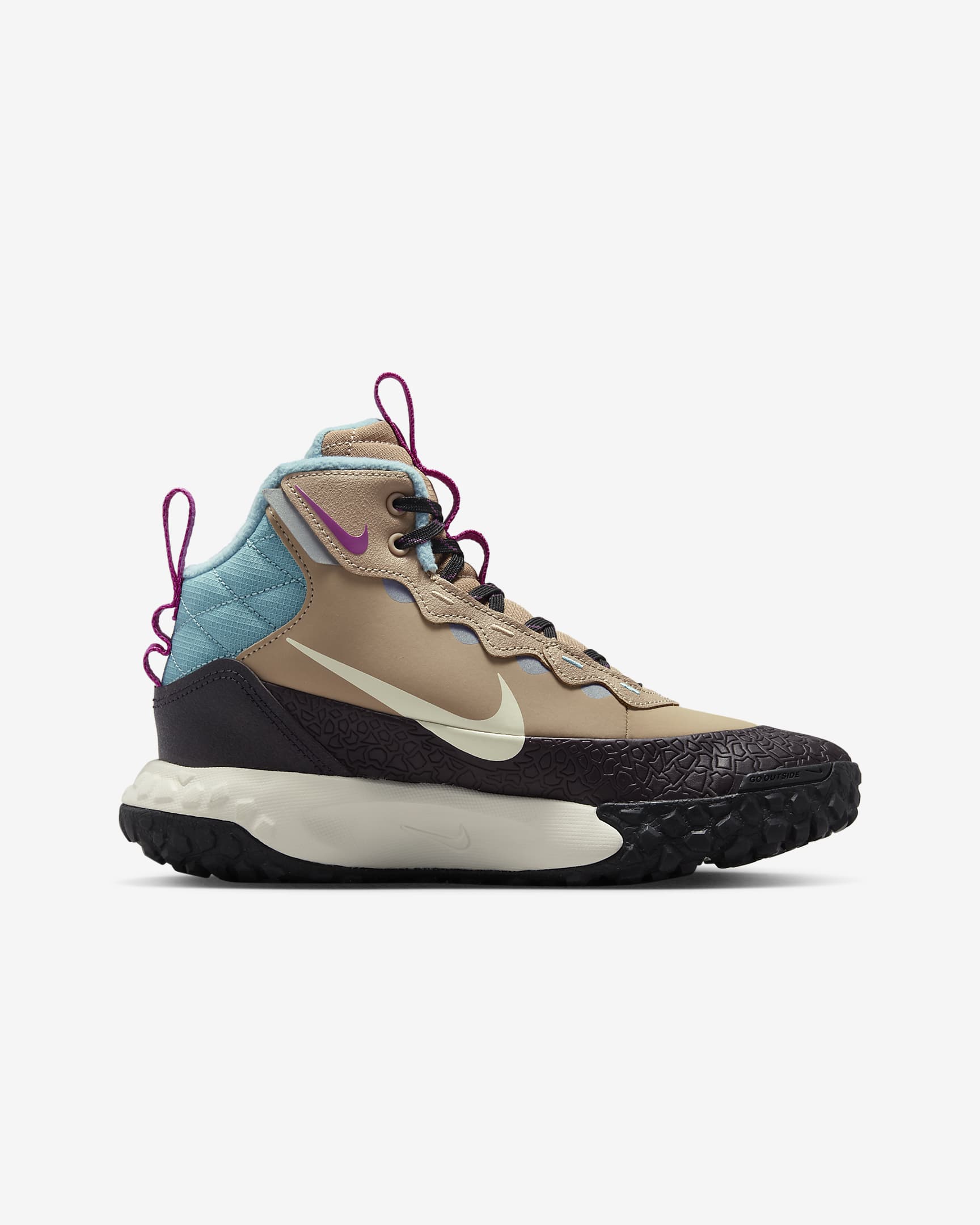 Nike Terrascout Stiefel (ältere Kinder) - Hemp/Burgundy Ash/Denim Turquoise/Pale Ivory