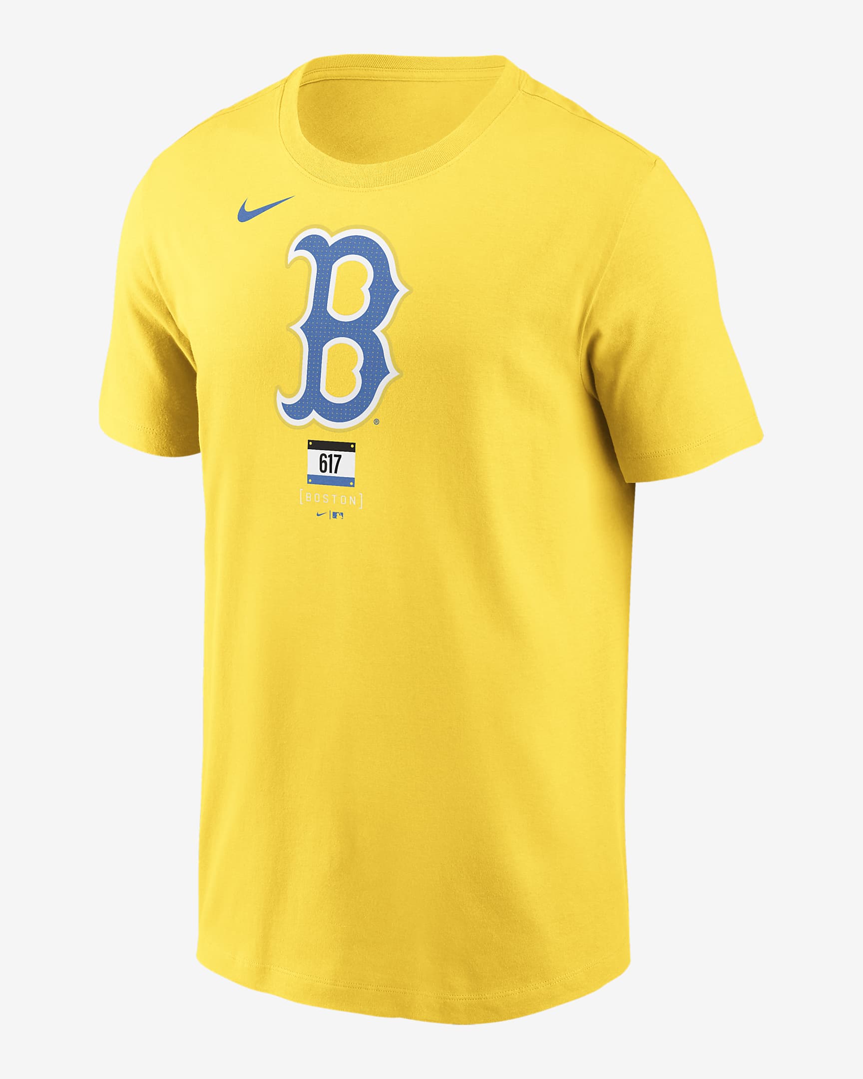 Playera Nike de la MLB para hombre Boston Red Sox City Connect Logo ...