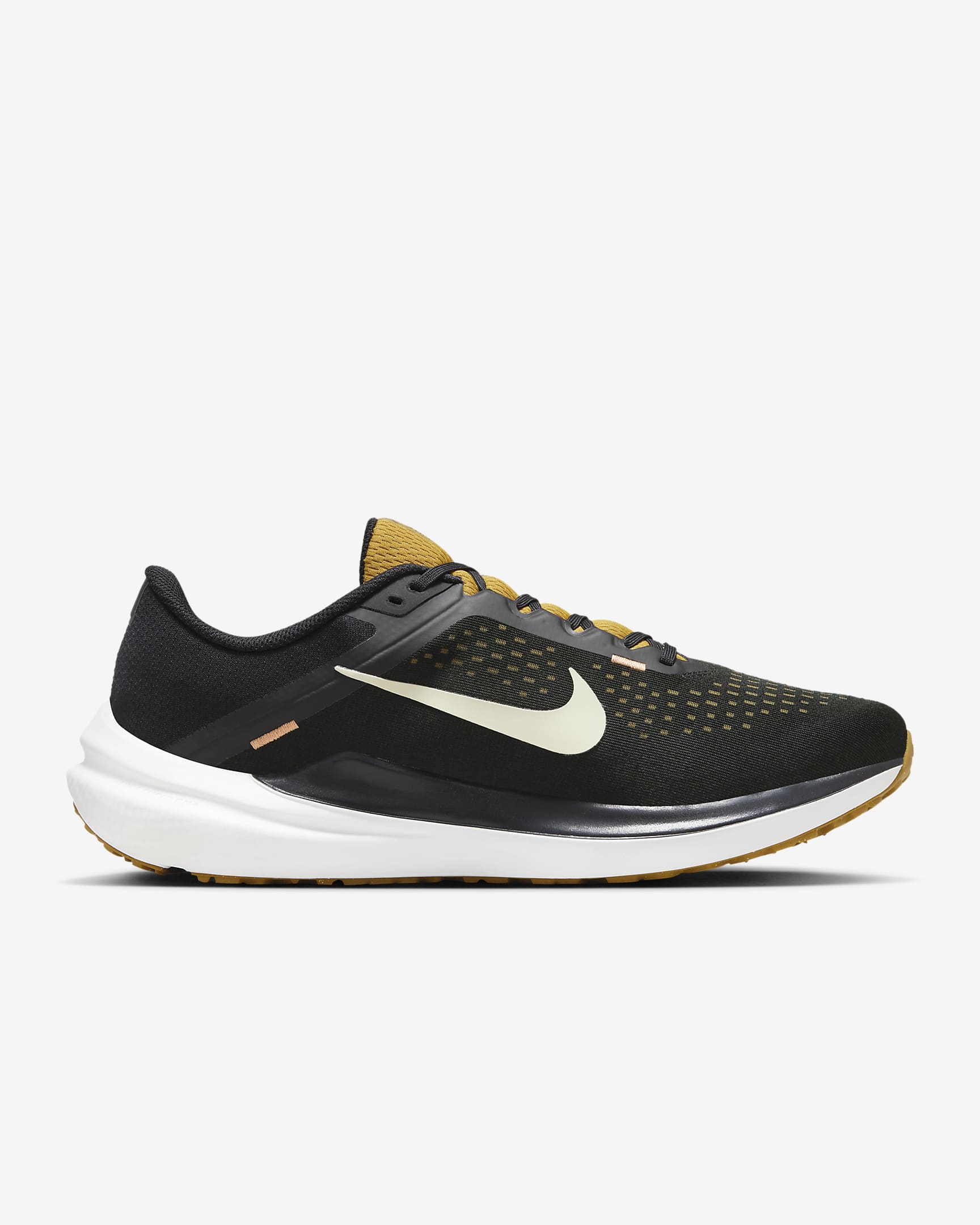 Nike Winflo 10 Men's Road Running Shoes - Black/Bronzine/Amber Brown/Olive Aura