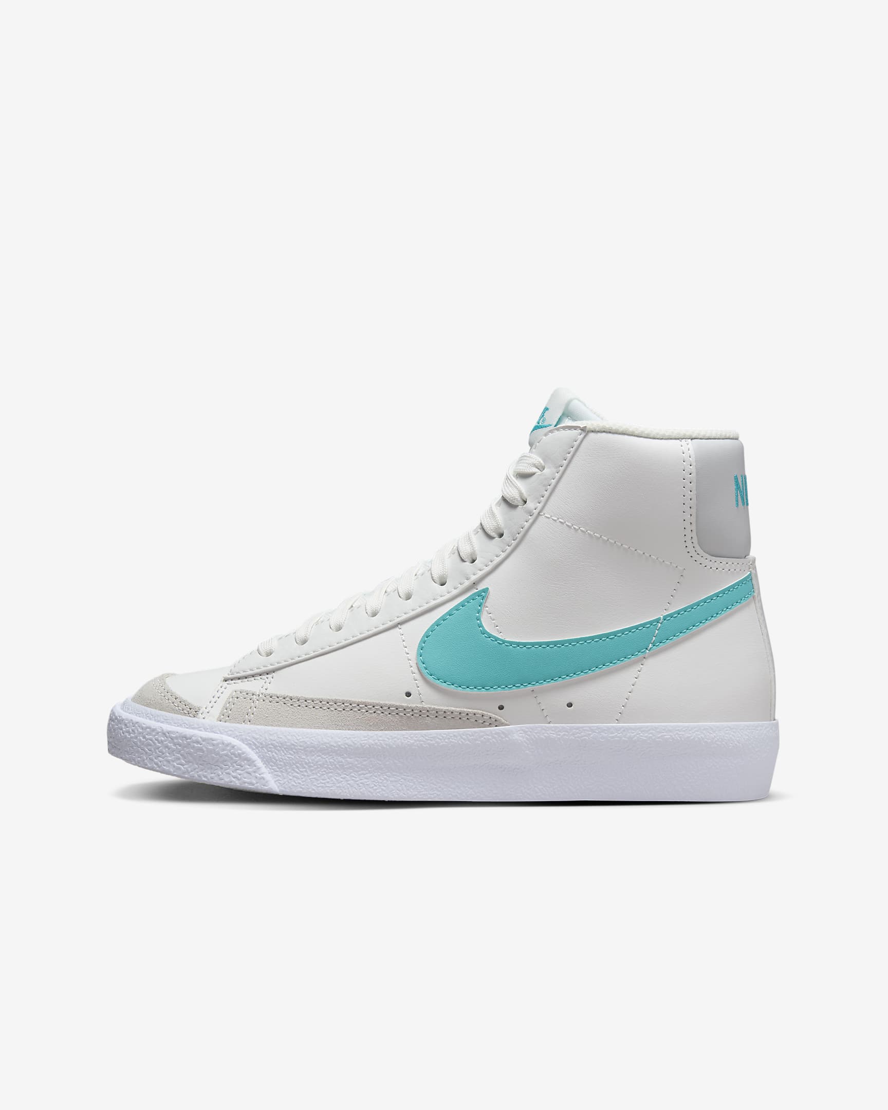 Tenis para niños grandes Nike Blazer Mid '77 - Blanco cumbre/Blanco/Polvo fotón/Cactus empolvado