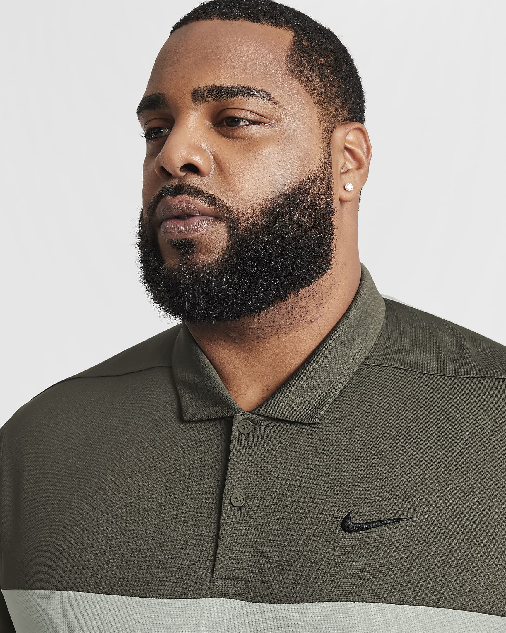 Nike Victory+ Men's Dri-FIT Golf Polo - Cargo Khaki/Black/Jade Horizon/Black