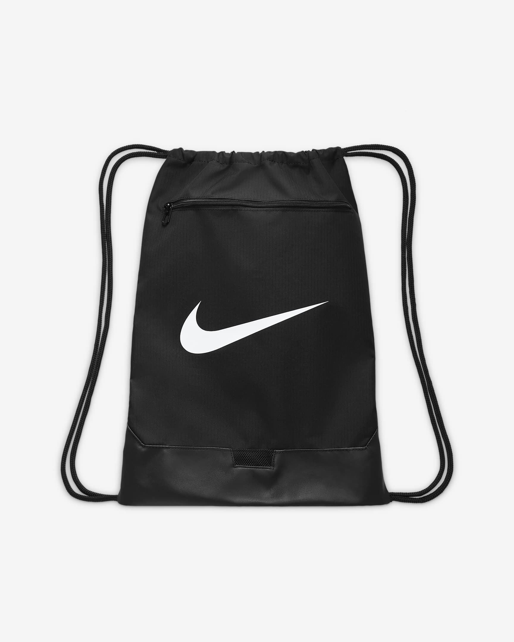 Nike Brasilia 9.5 Trainingsbeutel (18 l) - Schwarz/Schwarz/Weiß