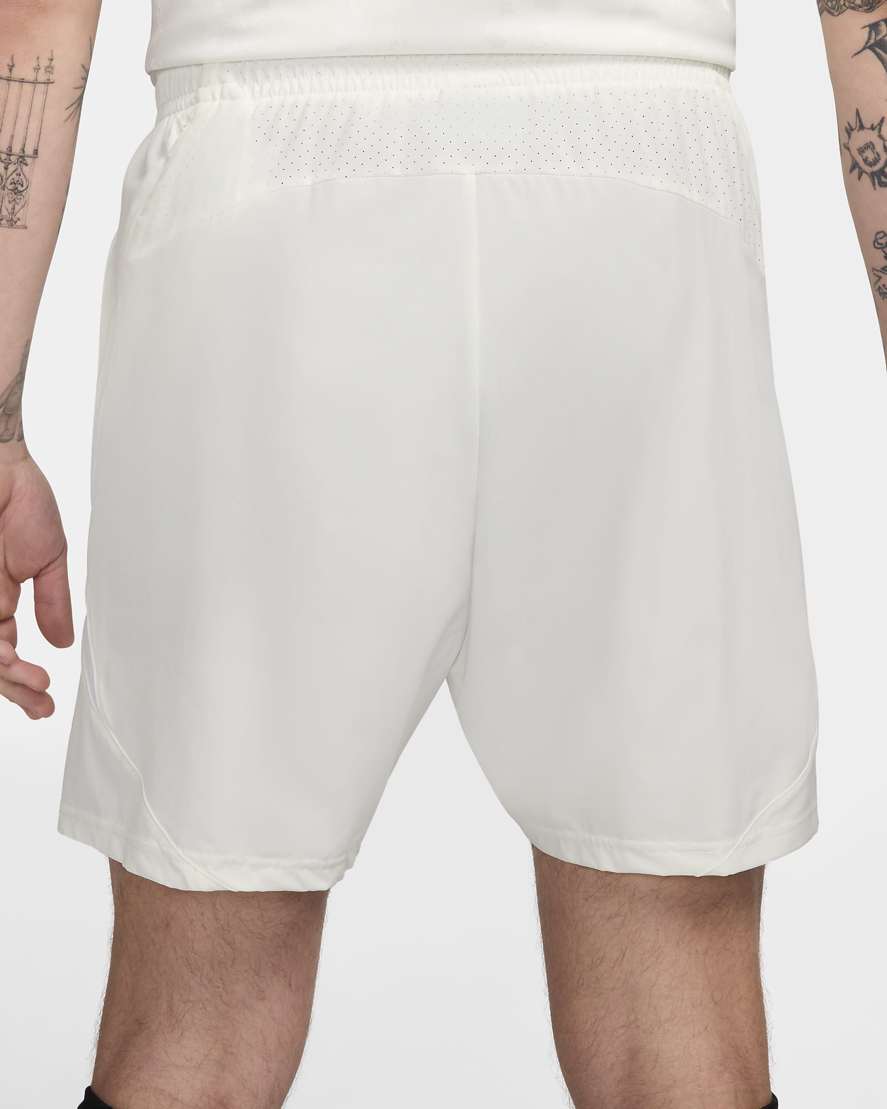 Shorts de fútbol Dri-FIT de 13 cm para hombre Nike Culture of Football - Vela/Blanco/Negro