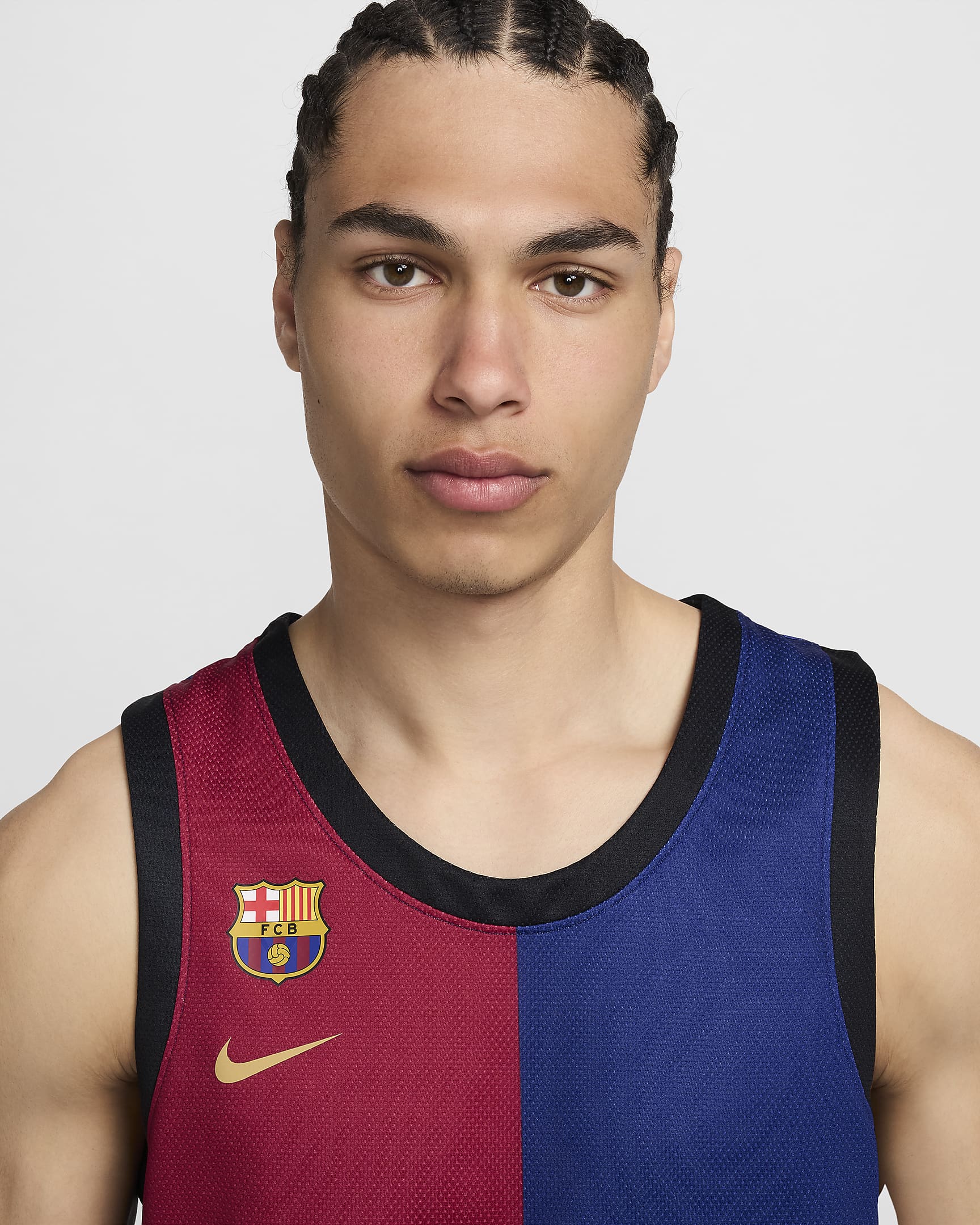 F.C. Barcelona 2024 Home Men's Nike DriFIT Basketball Replica Jersey