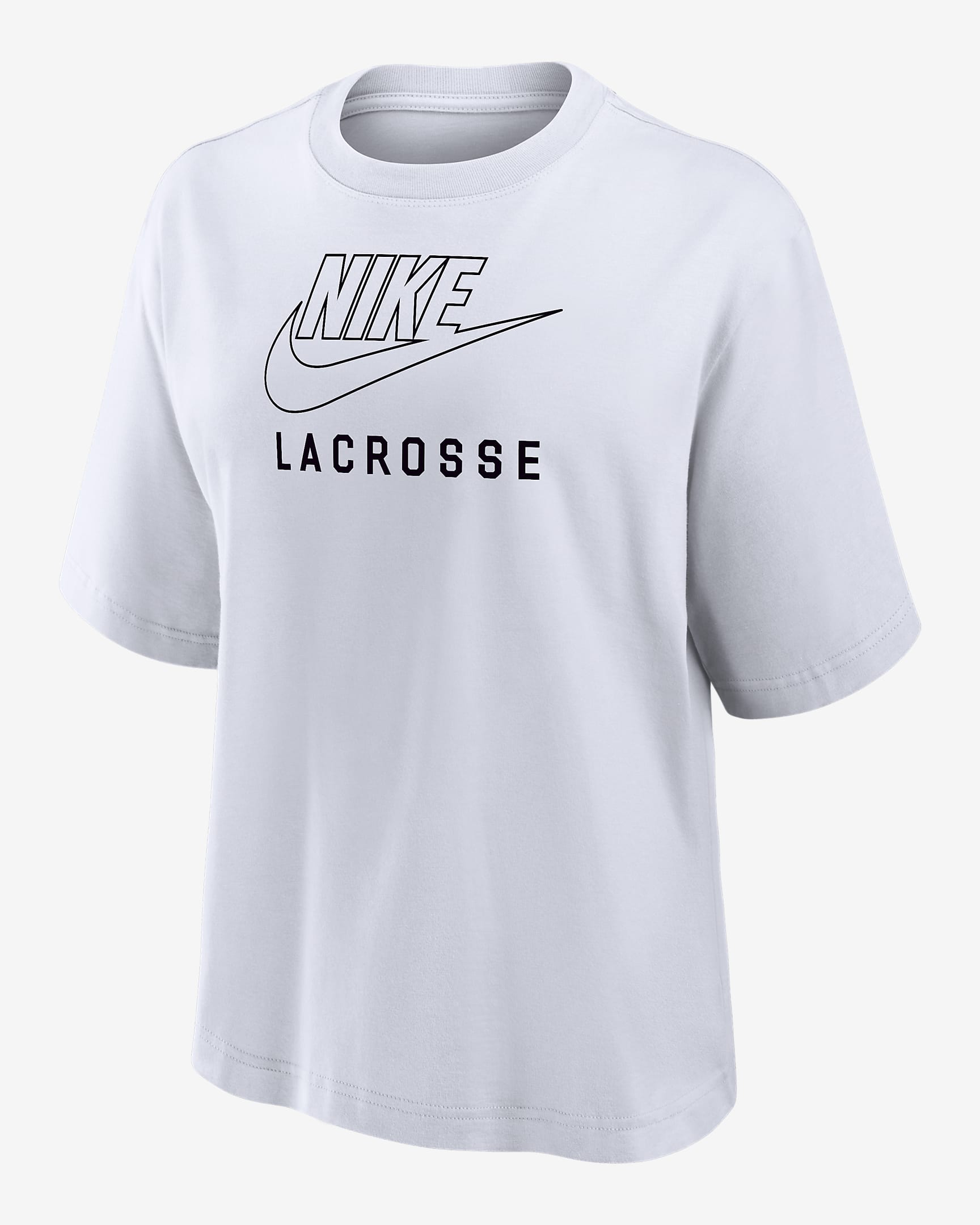 Nike Swoosh Women's Lacrosse Boxy T-Shirt - White