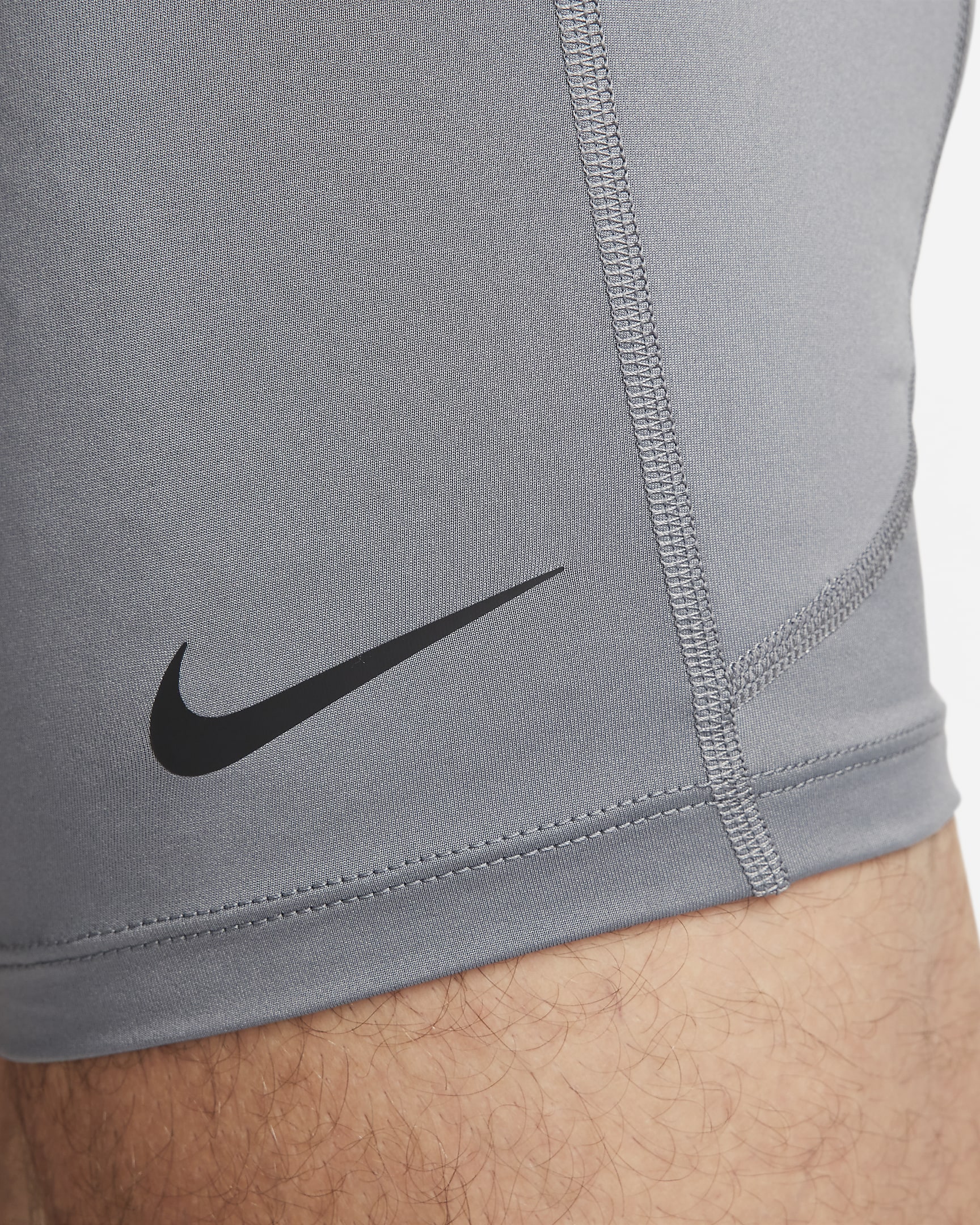 Nike Pro Men's Dri-FIT Brief Shorts - Smoke Grey/Black