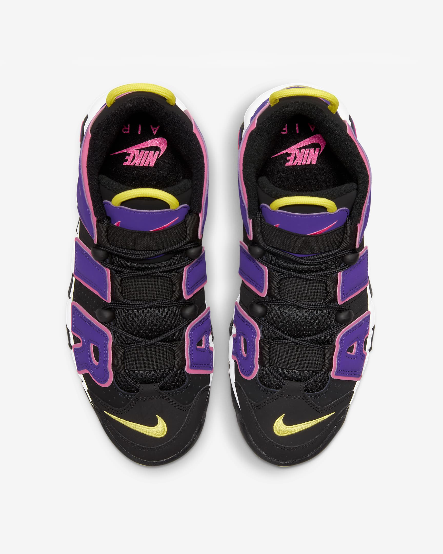 Calzado para hombre Nike Air More Uptempo '96 - Negro/Morado cancha/Hiperrosa/Multicolor