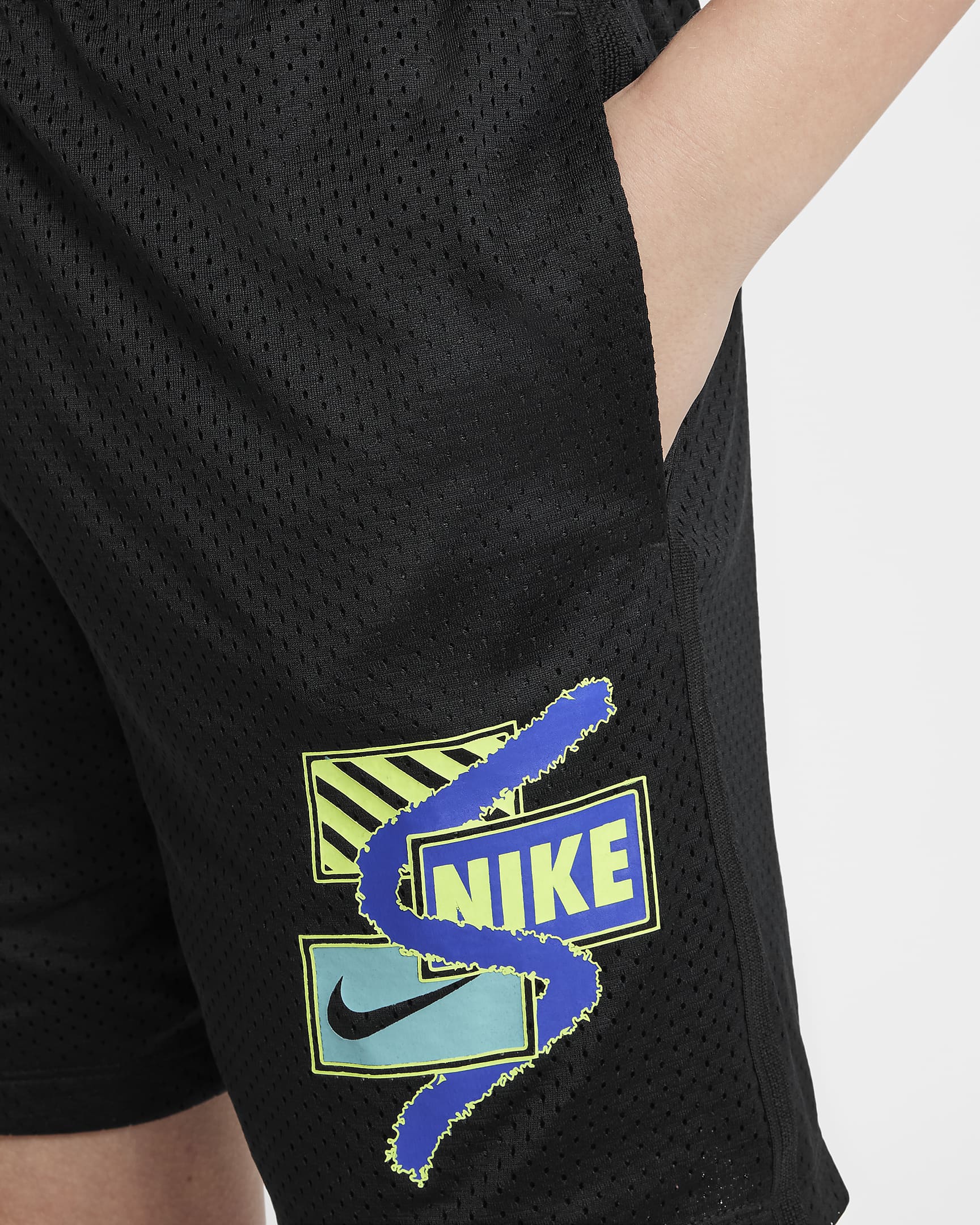 Nike Multi Big Kids' (Boys') Dri-FIT Shorts - Black