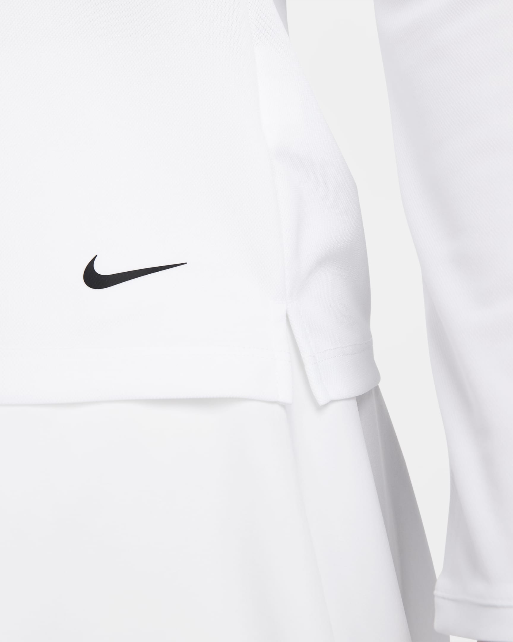 Nike Dri-FIT Victory Women's Long-Sleeve Golf Polo - White/Black