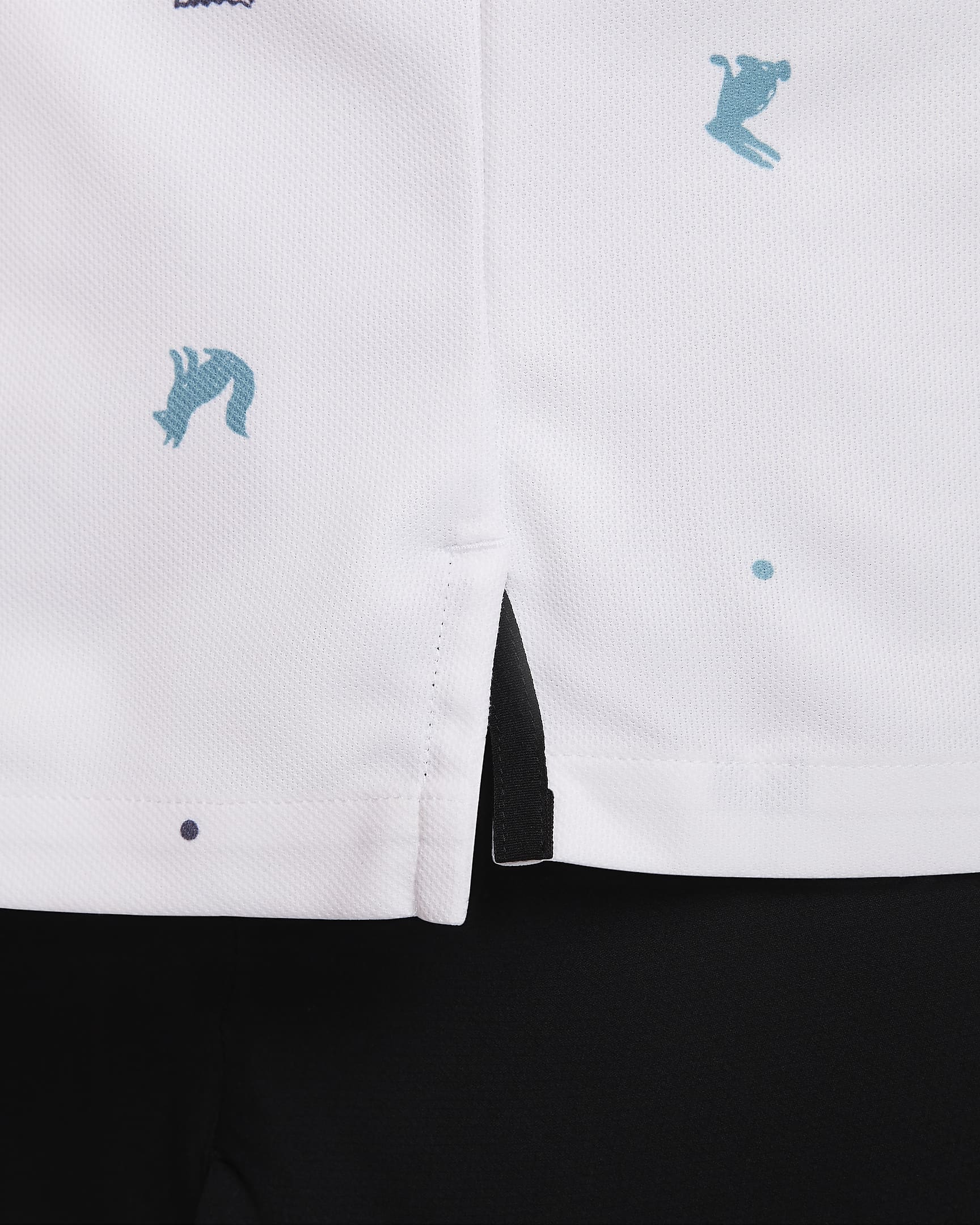 Golfpikétröja Nike Tour Dri-FIT för män - Vit/Svart