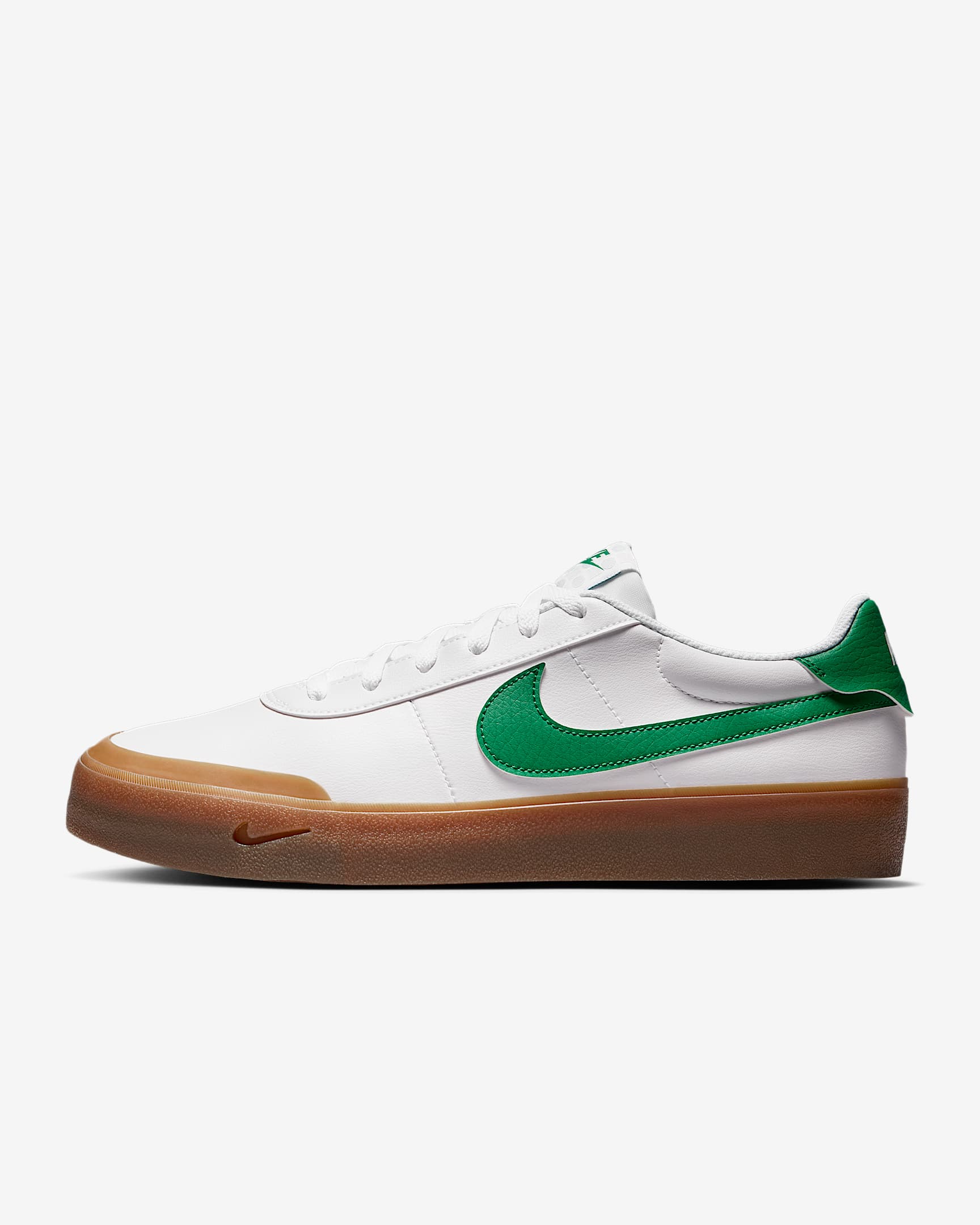 Nike Court Shot Men's Shoes - White/Gum Medium Brown/Malachite