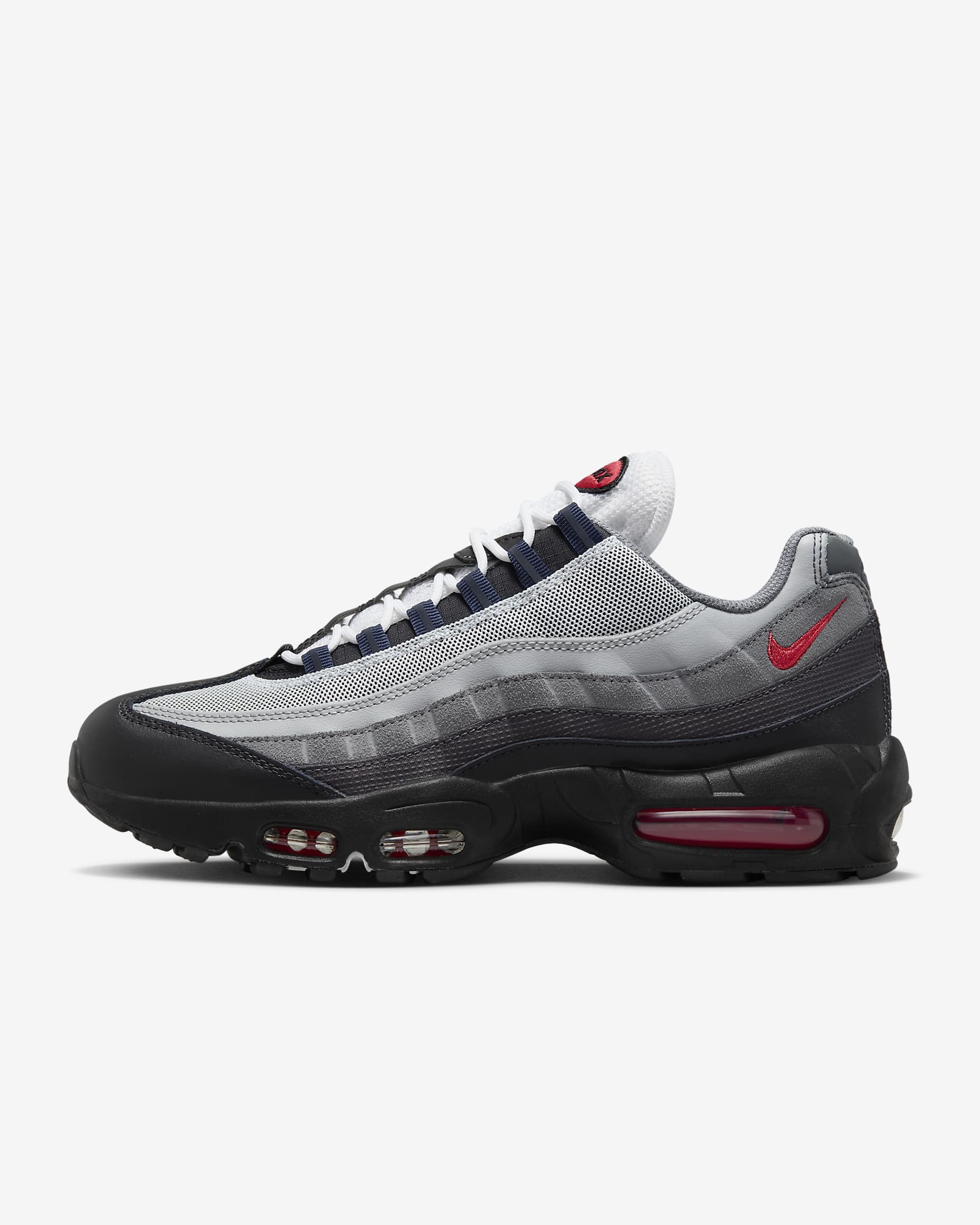 รองเท้าผู้ชาย Nike Air Max 95 - ดำ/Anthracite/Smoke Grey/Track Red