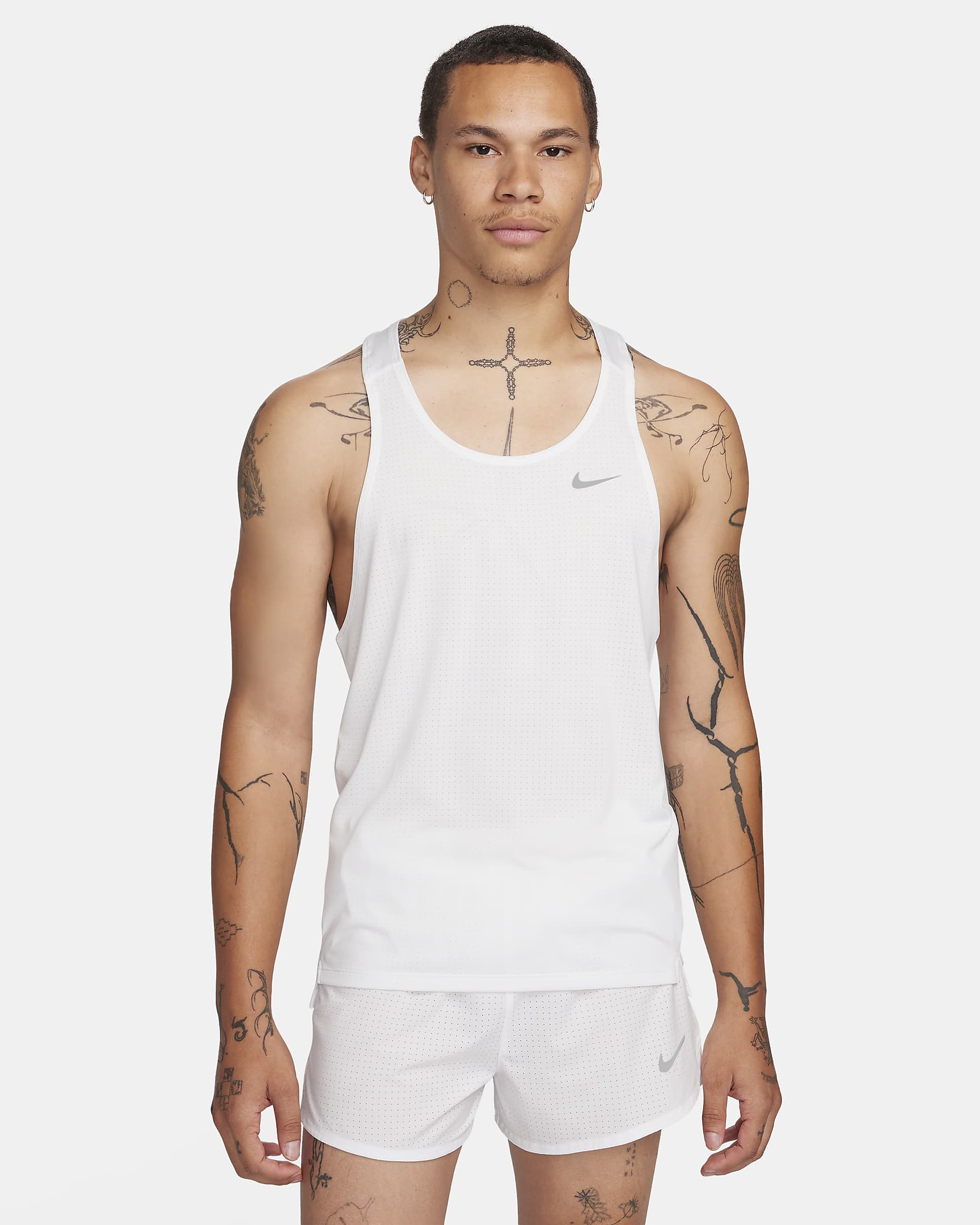 Nike Fast Dri-FIT Lauf-Singlet für Herren - Summit White