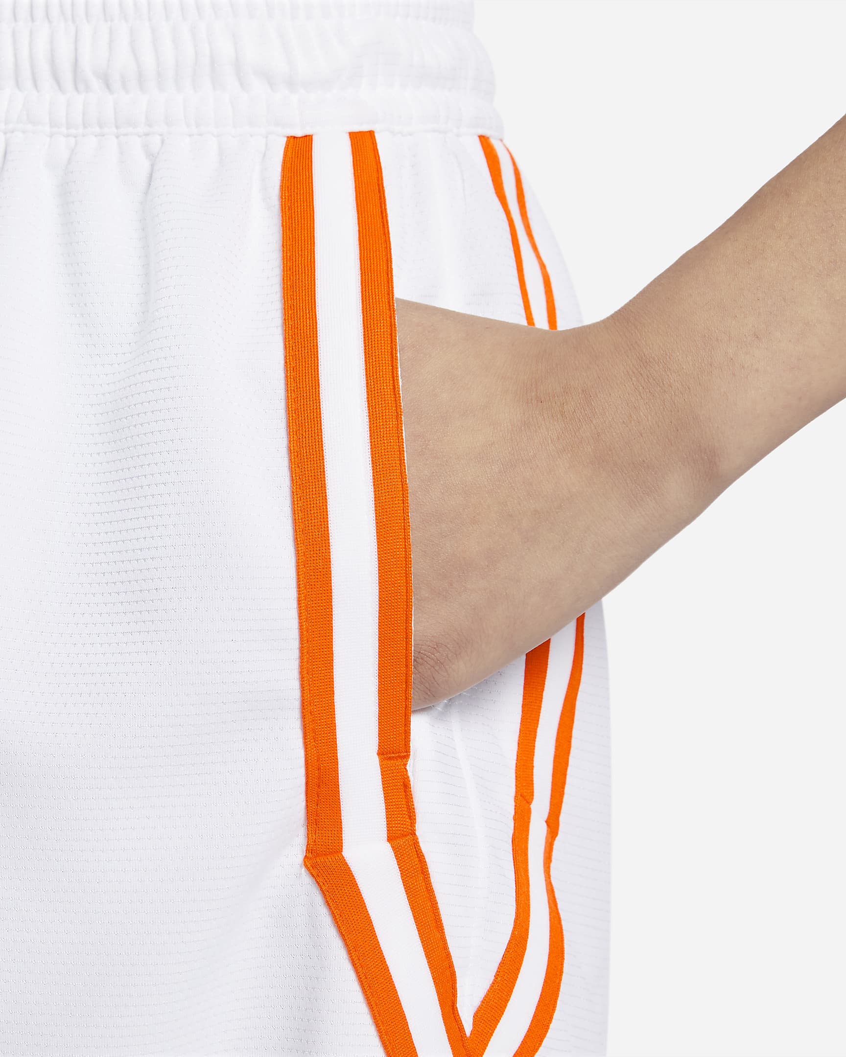 Team 13 Women's Nike Dri-FIT WNBA Shorts - White/Brilliant Orange