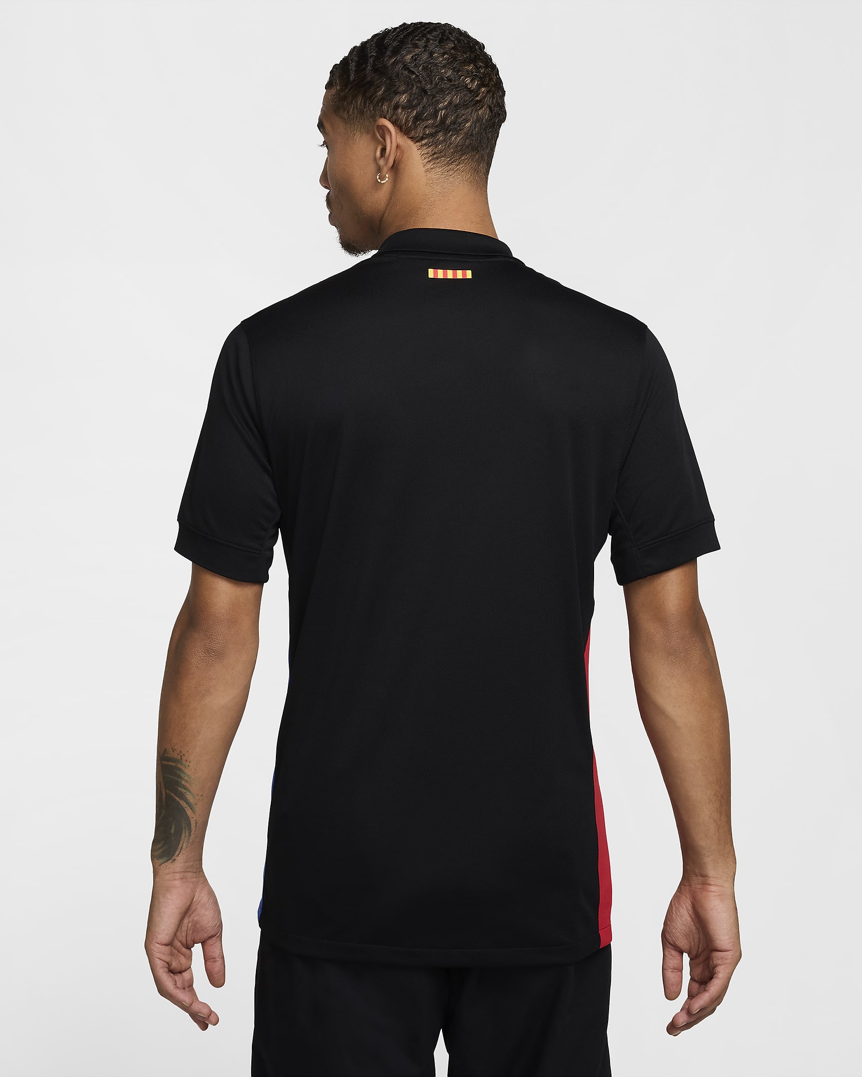 F.C. Barcelona 2024/25 Stadium Away Men's Nike Dri-FIT Football Replica Shirt - Black/Hyper Royal/University Red/Black