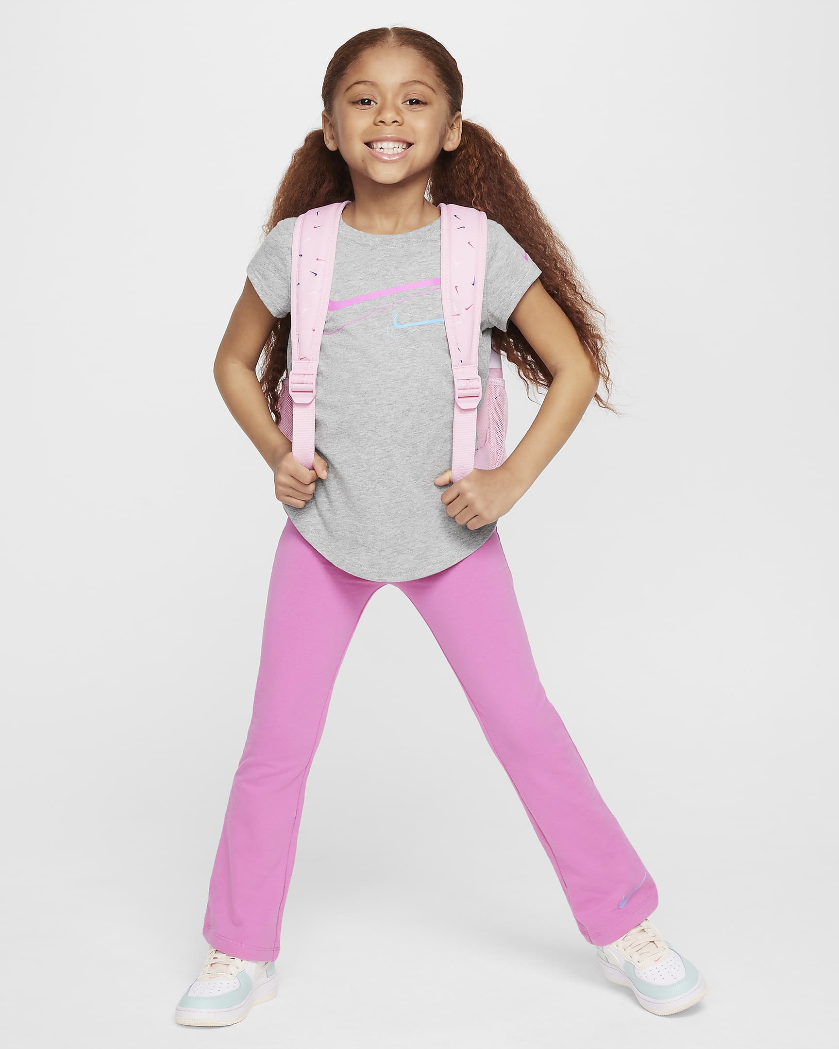 Nike Little Kids' Tee and Flare Leggings Set - Playful Pink