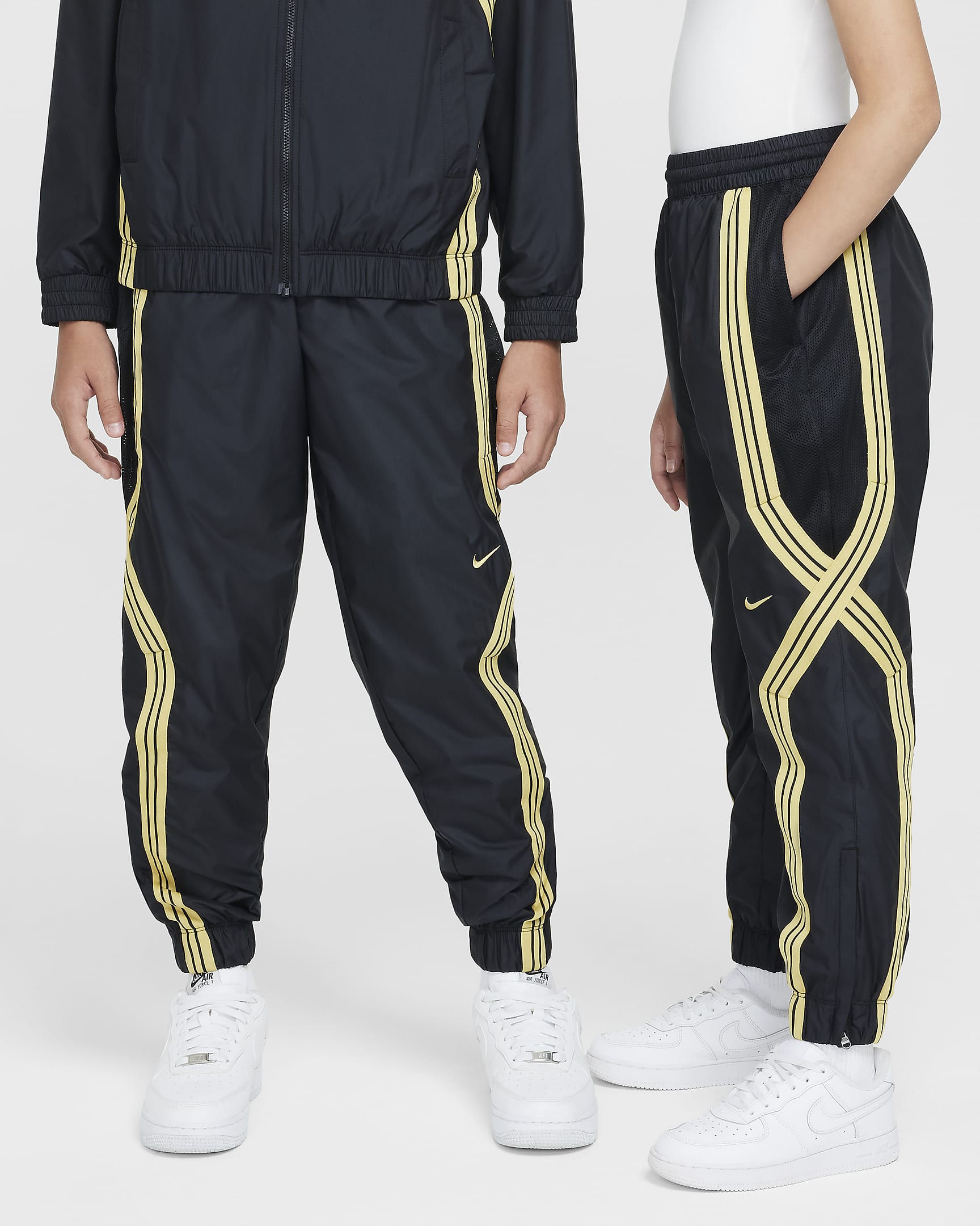 Nike Crossover Older Kids' Repel Basketball Trousers - Black/Infinite Gold