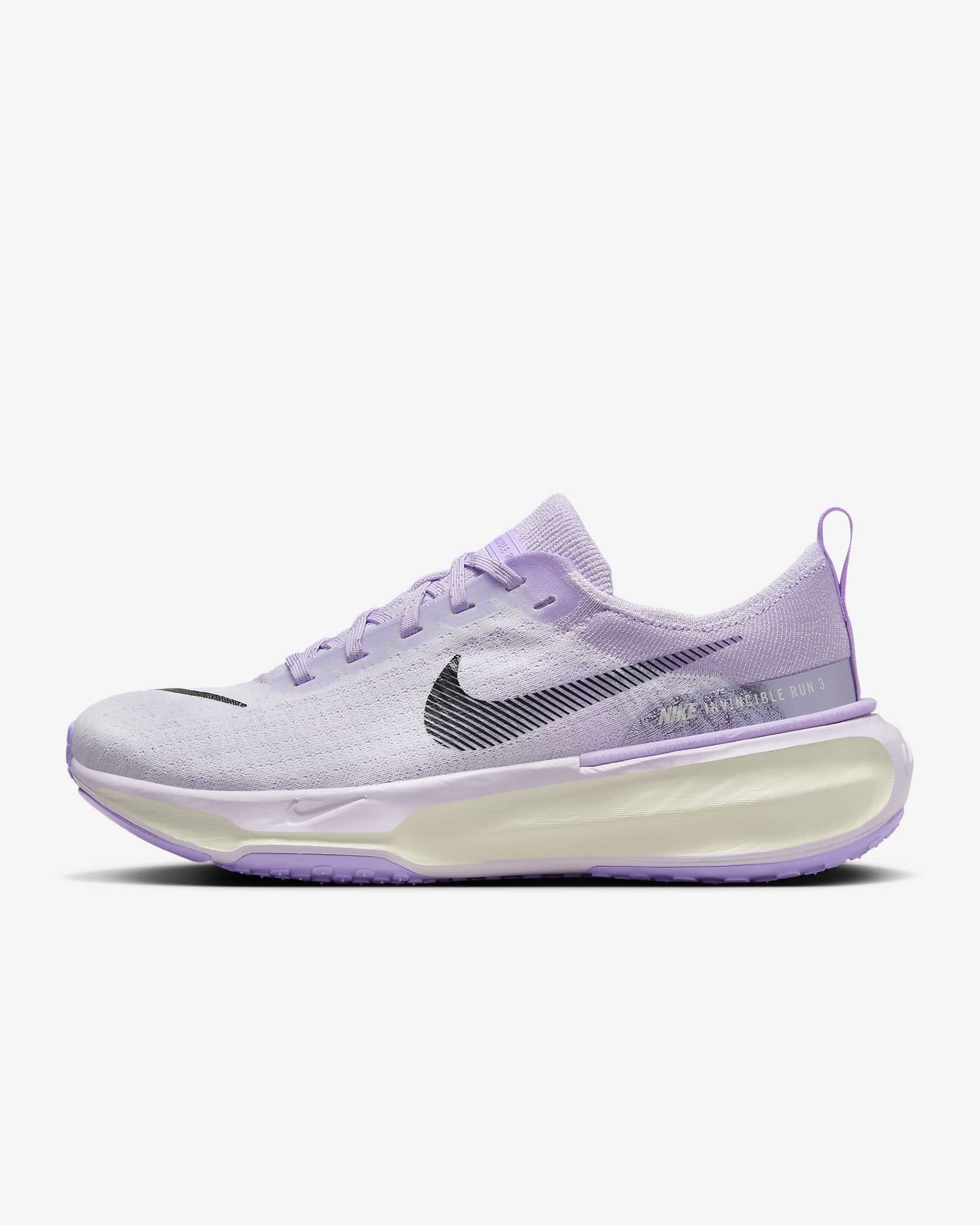 Nike Invincible Run 3 Straßenlaufschuh für Damen - Barely Grape/Lilac Bloom/Sail/Schwarz