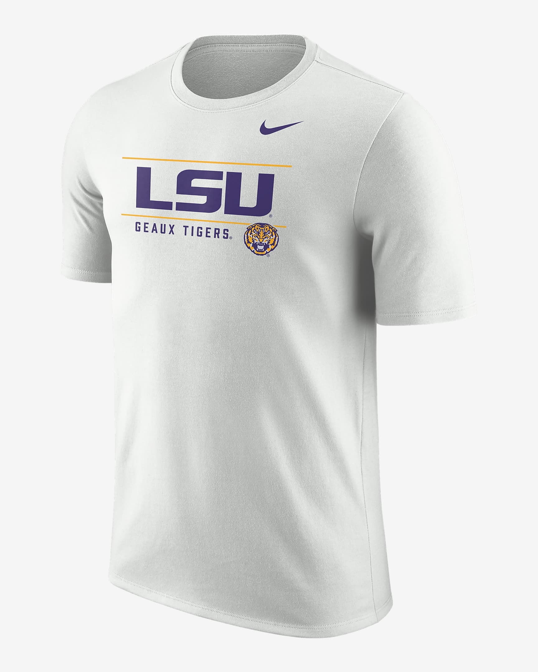 LSU Men's Nike College T-Shirt - Photon Dust