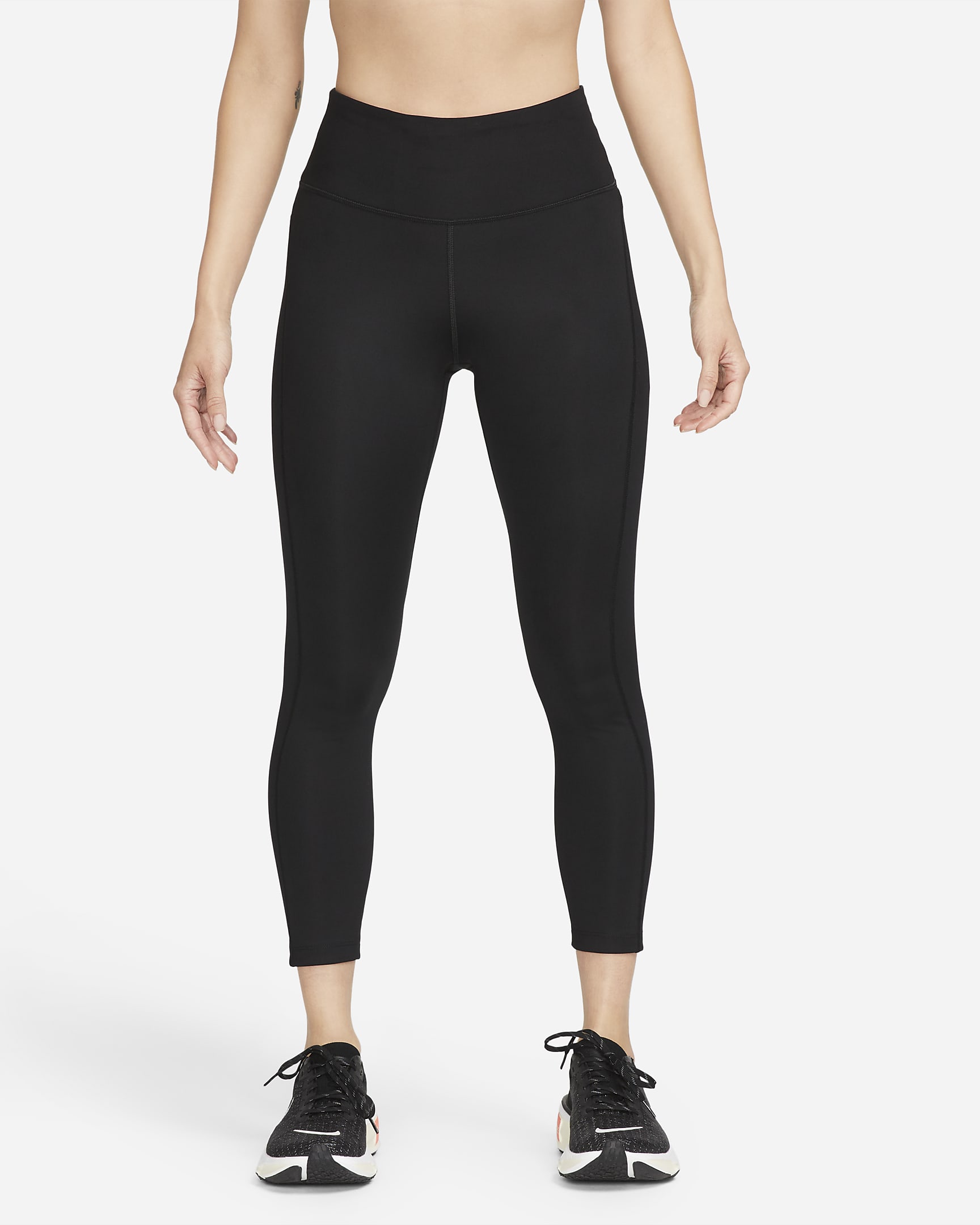 Nike Fast Women's Mid-Rise 7/8 Running Leggings with Pockets - Black