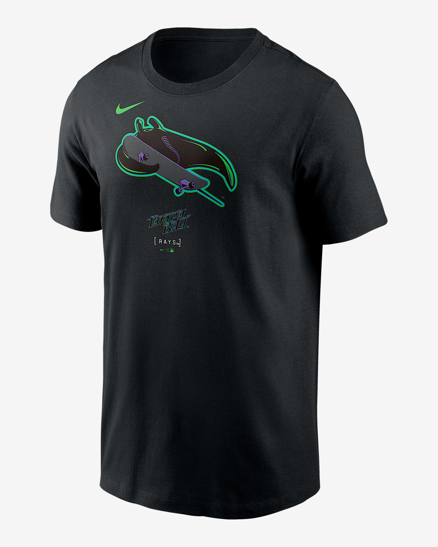 Tampa Bay Rays City Connect Large Logo Men's Nike MLB T-Shirt - Black
